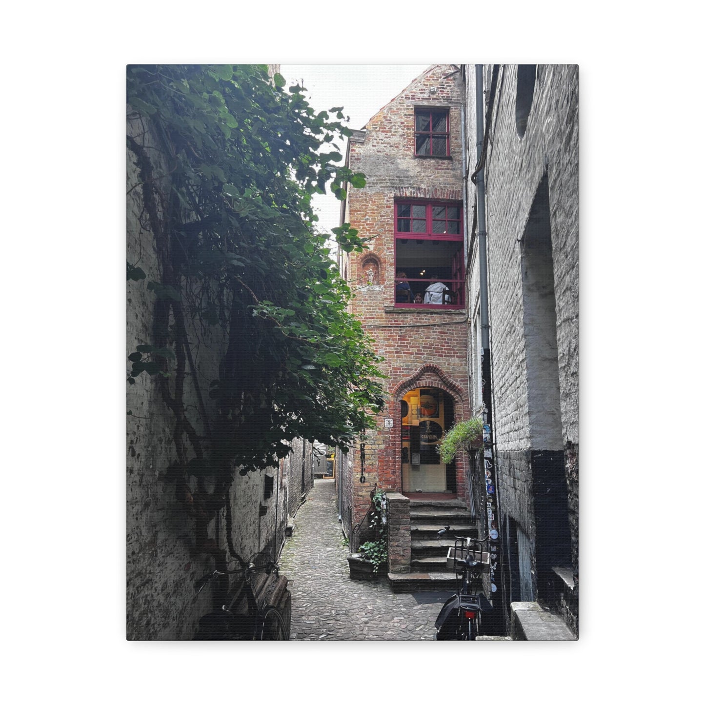 Belgium Beer Cafe Bruges Bier Cafe Canvas Gallery Wrap