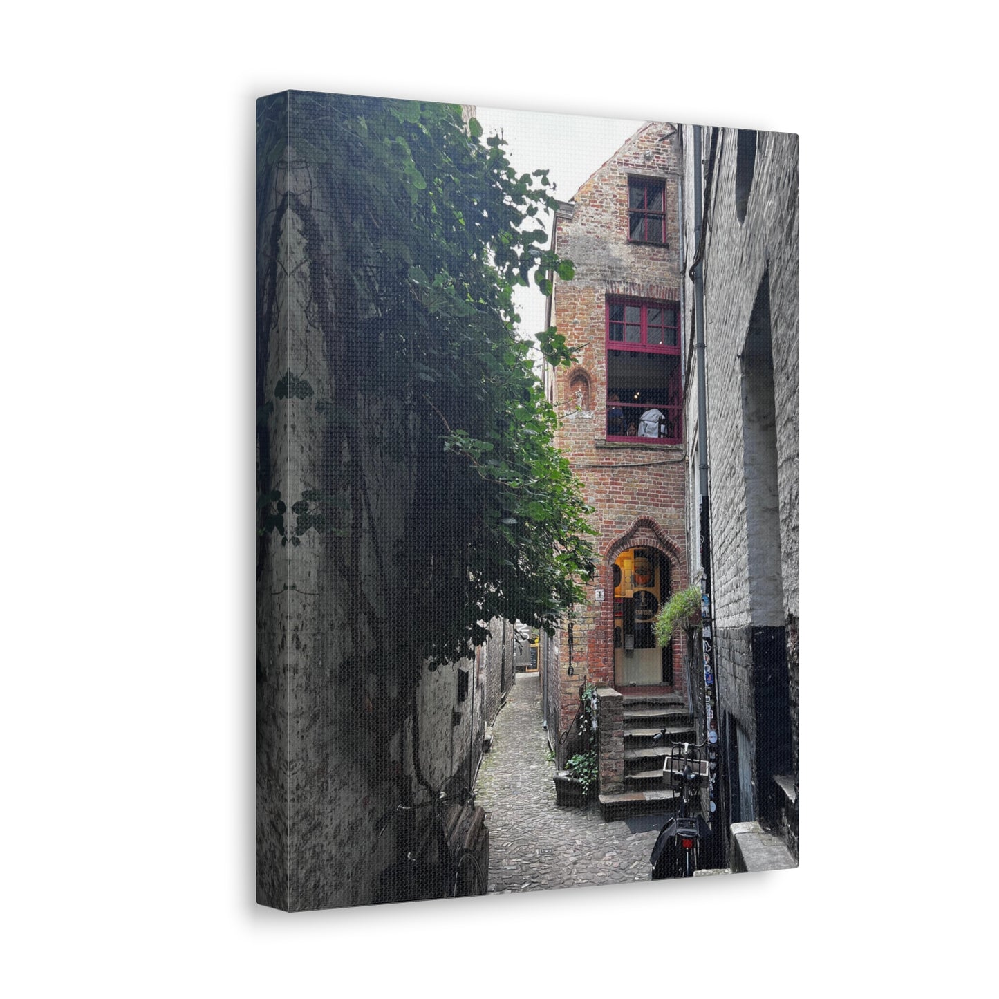 Belgium Beer Cafe Bruges Bier Cafe Canvas Gallery Wrap