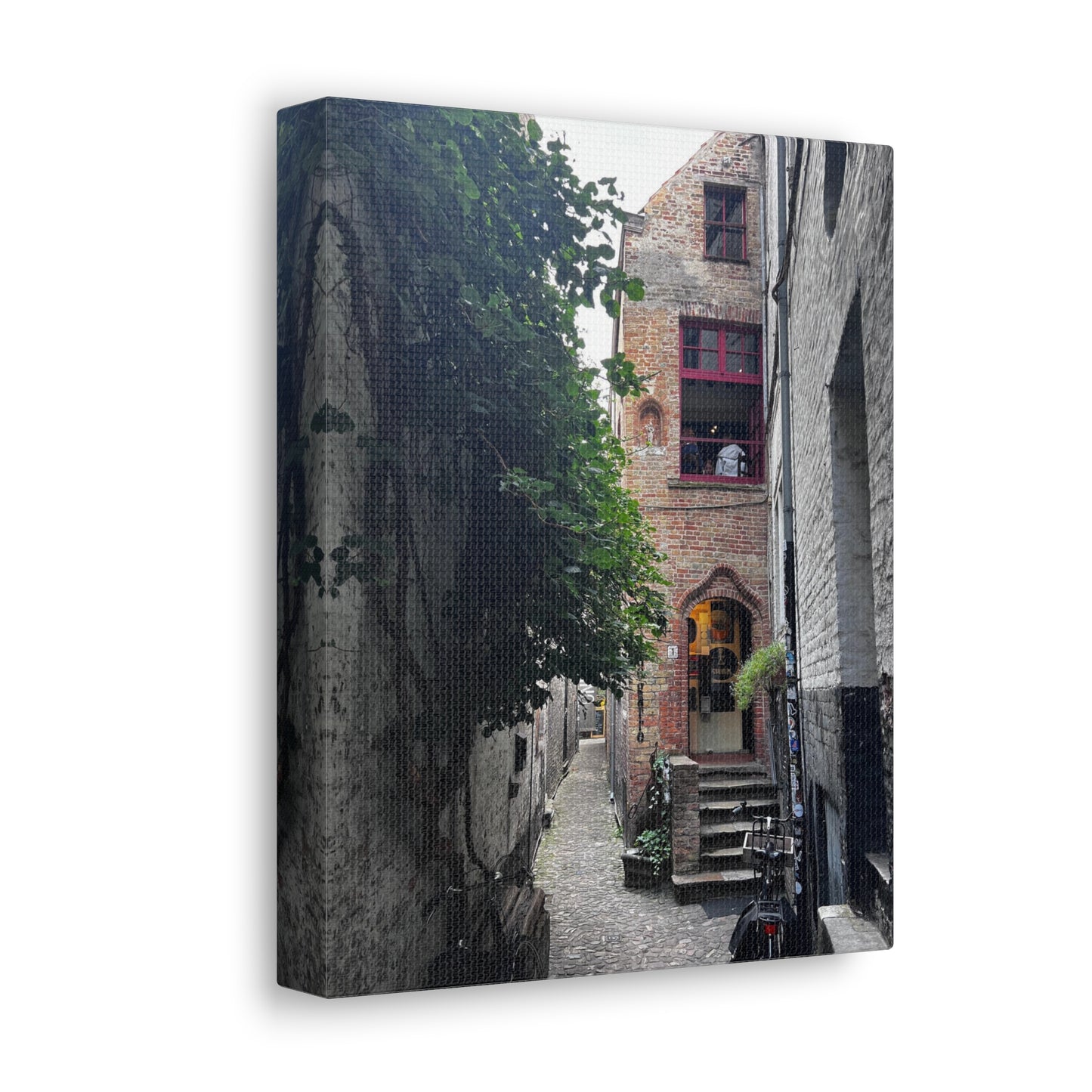 Belgium Beer Cafe Bruges Bier Cafe Canvas Gallery Wrap