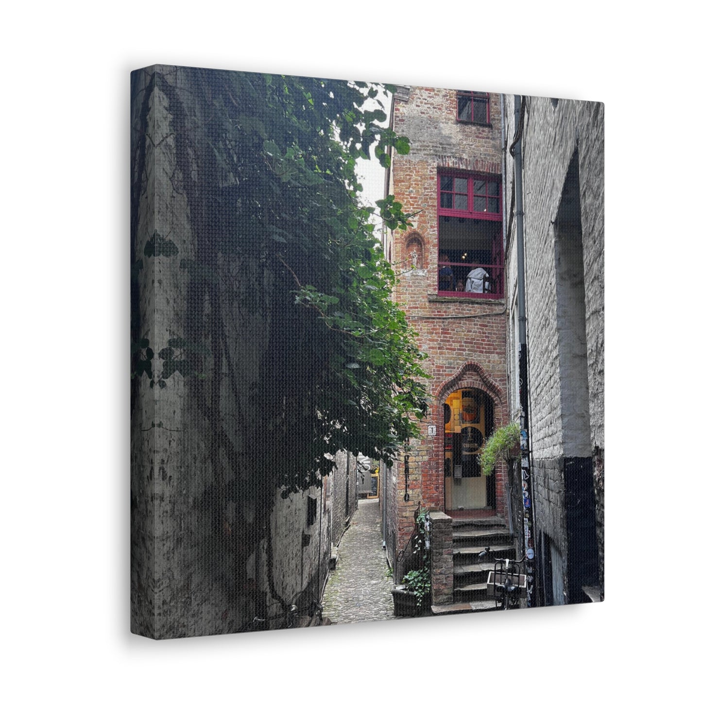 Belgium Beer Cafe Bruges Bier Cafe Canvas Gallery Wrap