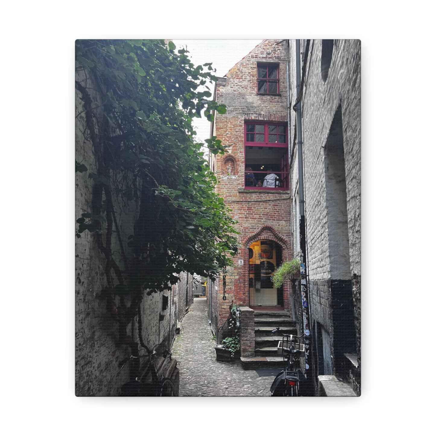 Belgium Beer Cafe Bruges Bier Cafe Canvas Gallery Wrap
