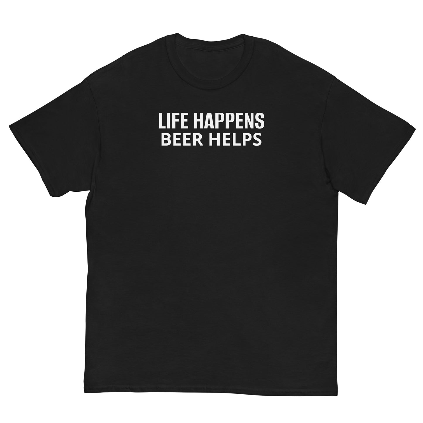 Bikes Beer & More Logo Tee | Black Heavy Cotton T-Shirt