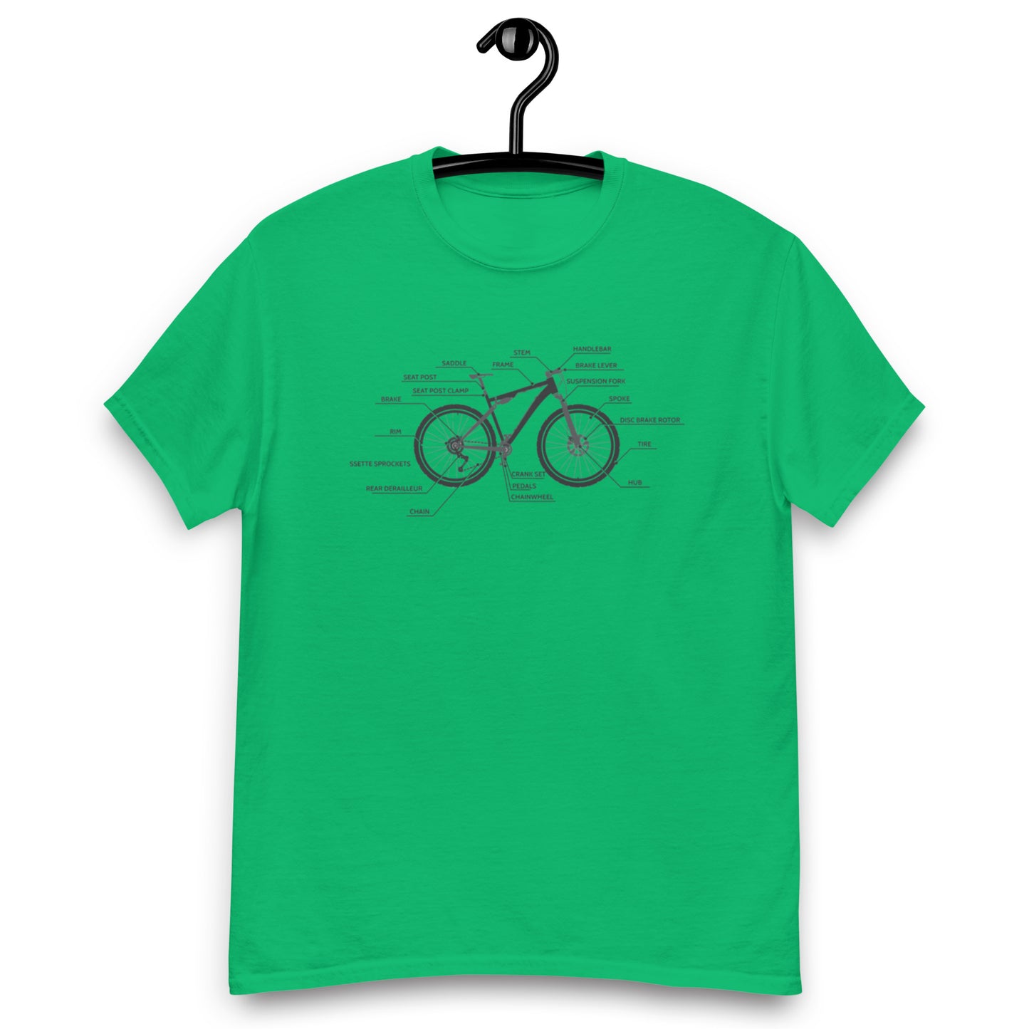 Bike Parts Men Cycling Tee