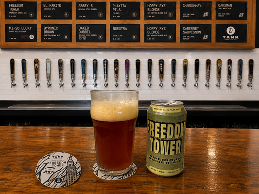 Freedom Tower Amber Beer Tank Brewing Compan
