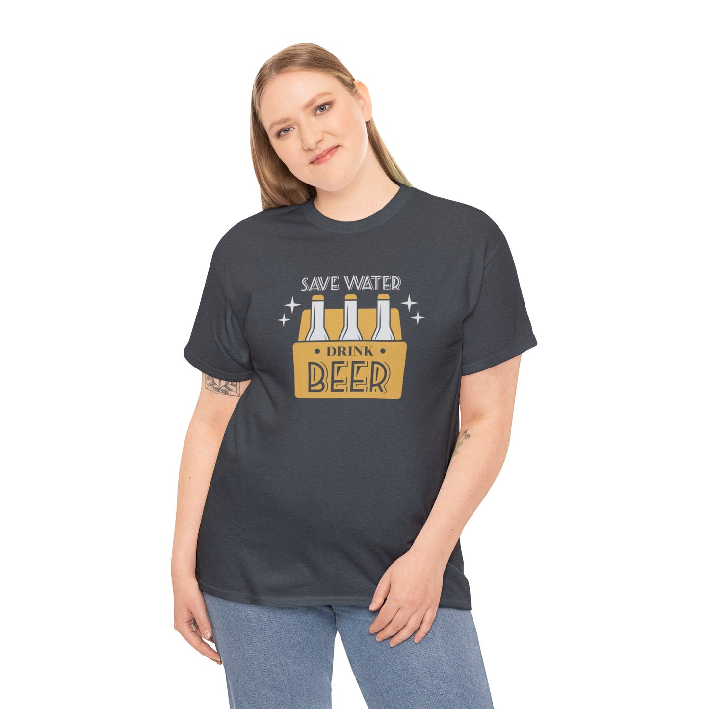 Save Water Drink Beer Unisex Men's Women's T Shirt | Funny Beer T- Shirt