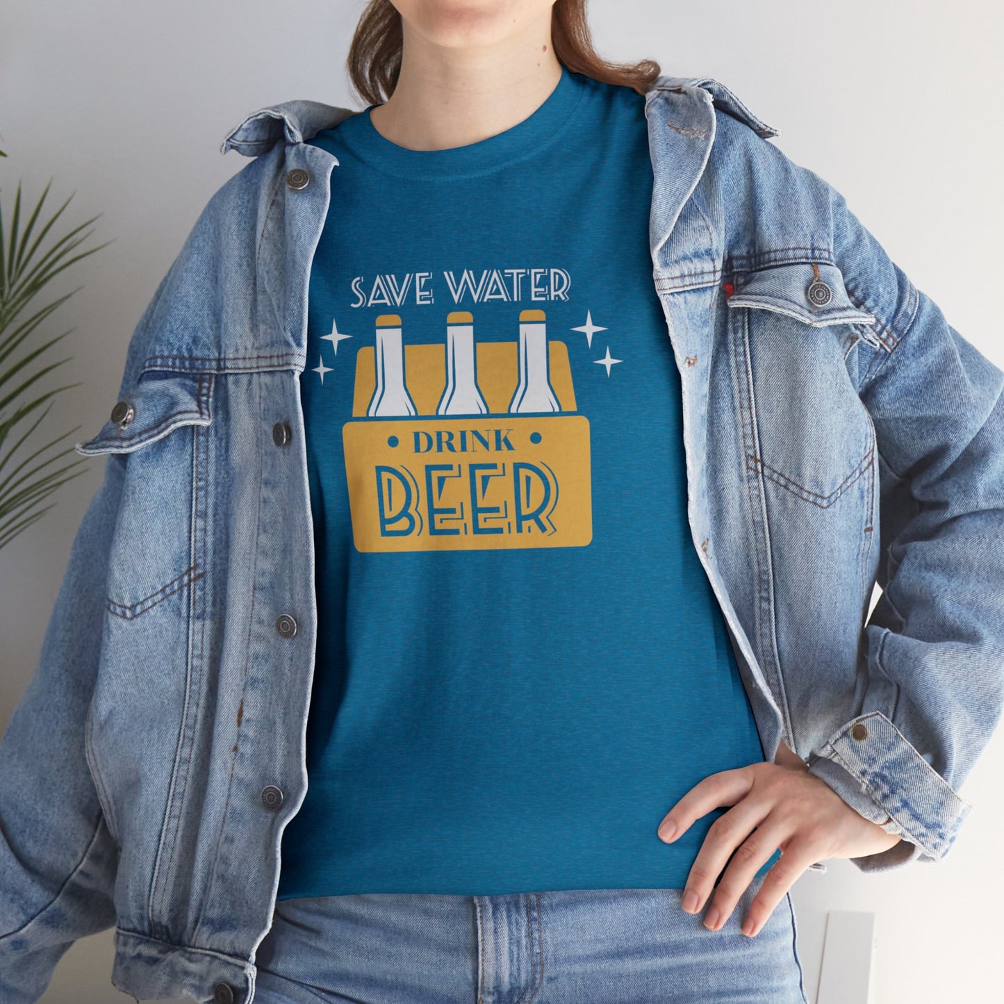 Save Water Drink Beer Unisex Men's Women's T Shirt | Funny Beer T- Shirt