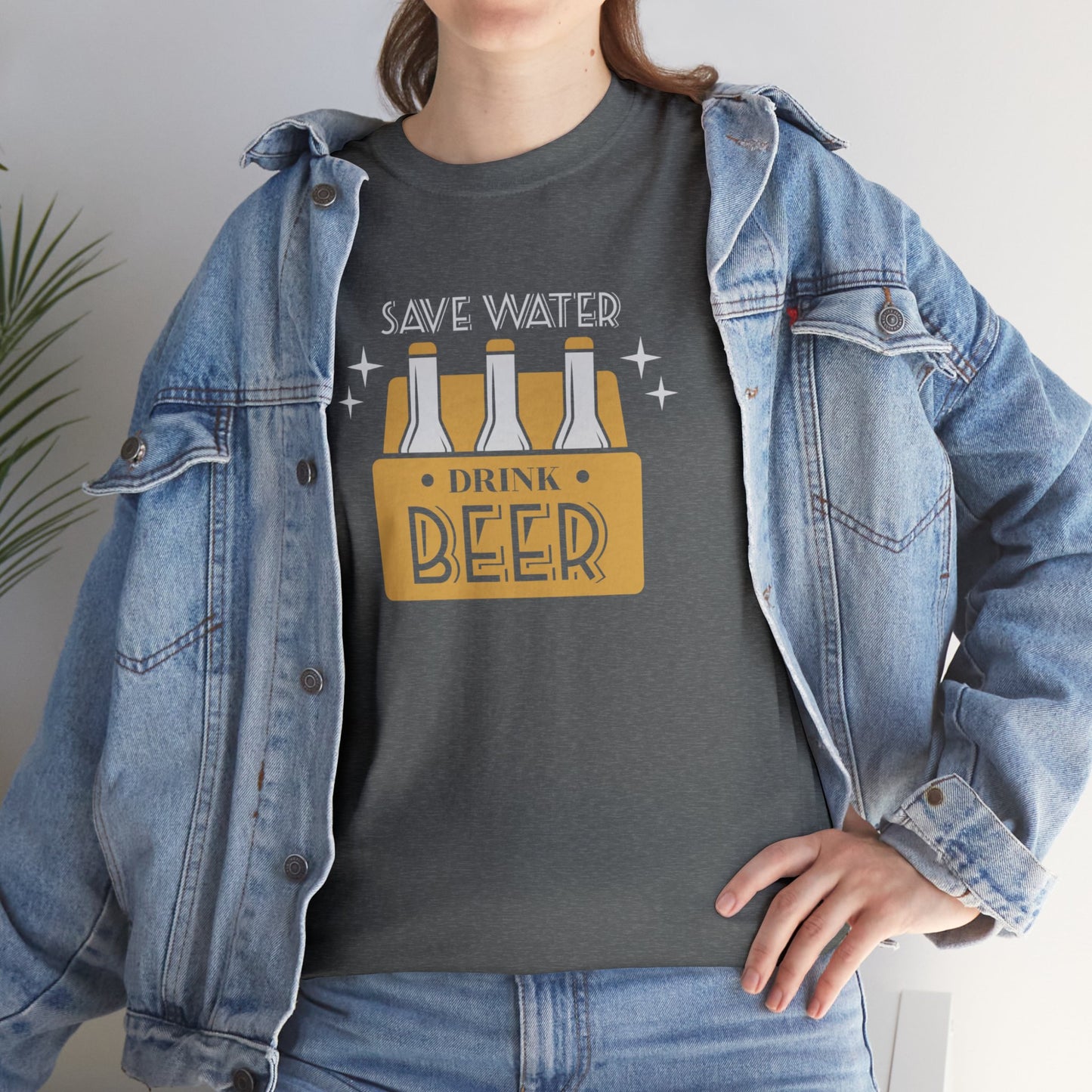 Save Water Drink Beer Unisex Men's Women's T Shirt | Funny Beer T- Shirt