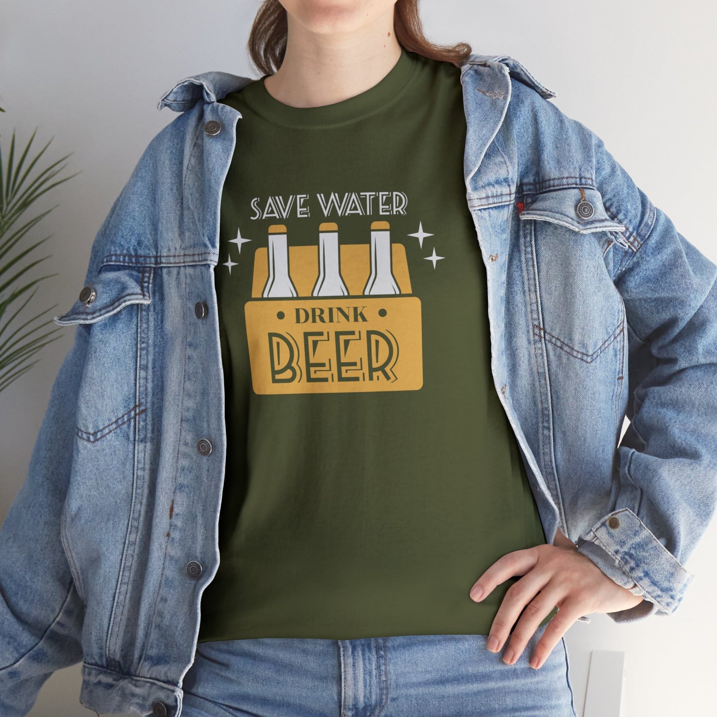 Save Water Drink Beer Unisex Men's Women's T Shirt | Funny Beer T- Shirt