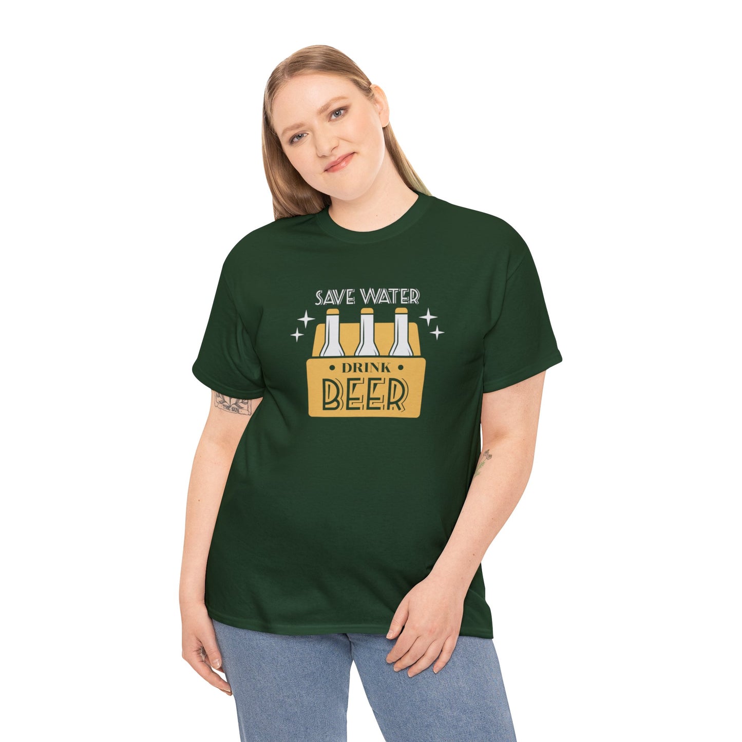 Save Water Drink Beer Unisex Men's Women's T Shirt | Funny Beer T- Shirt
