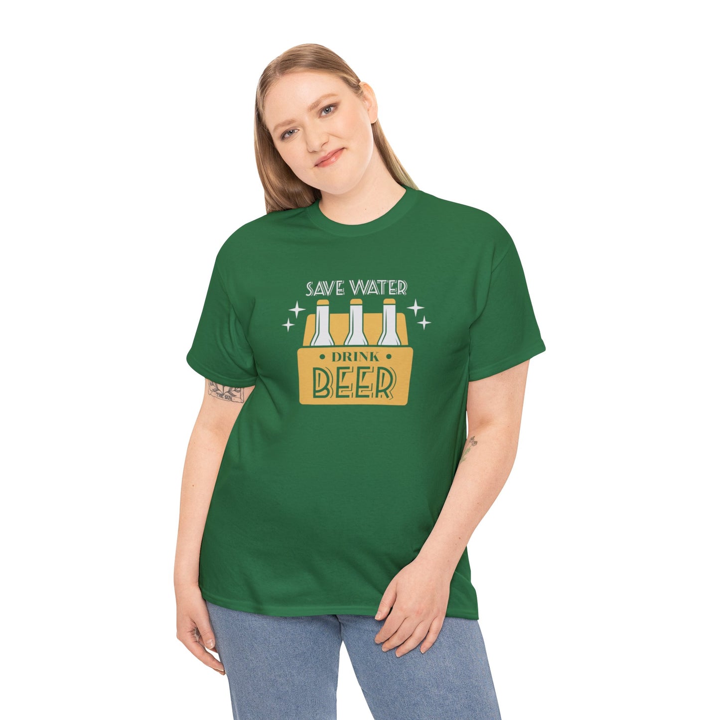 Save Water Drink Beer Unisex Men's Women's T Shirt | Funny Beer T- Shirt