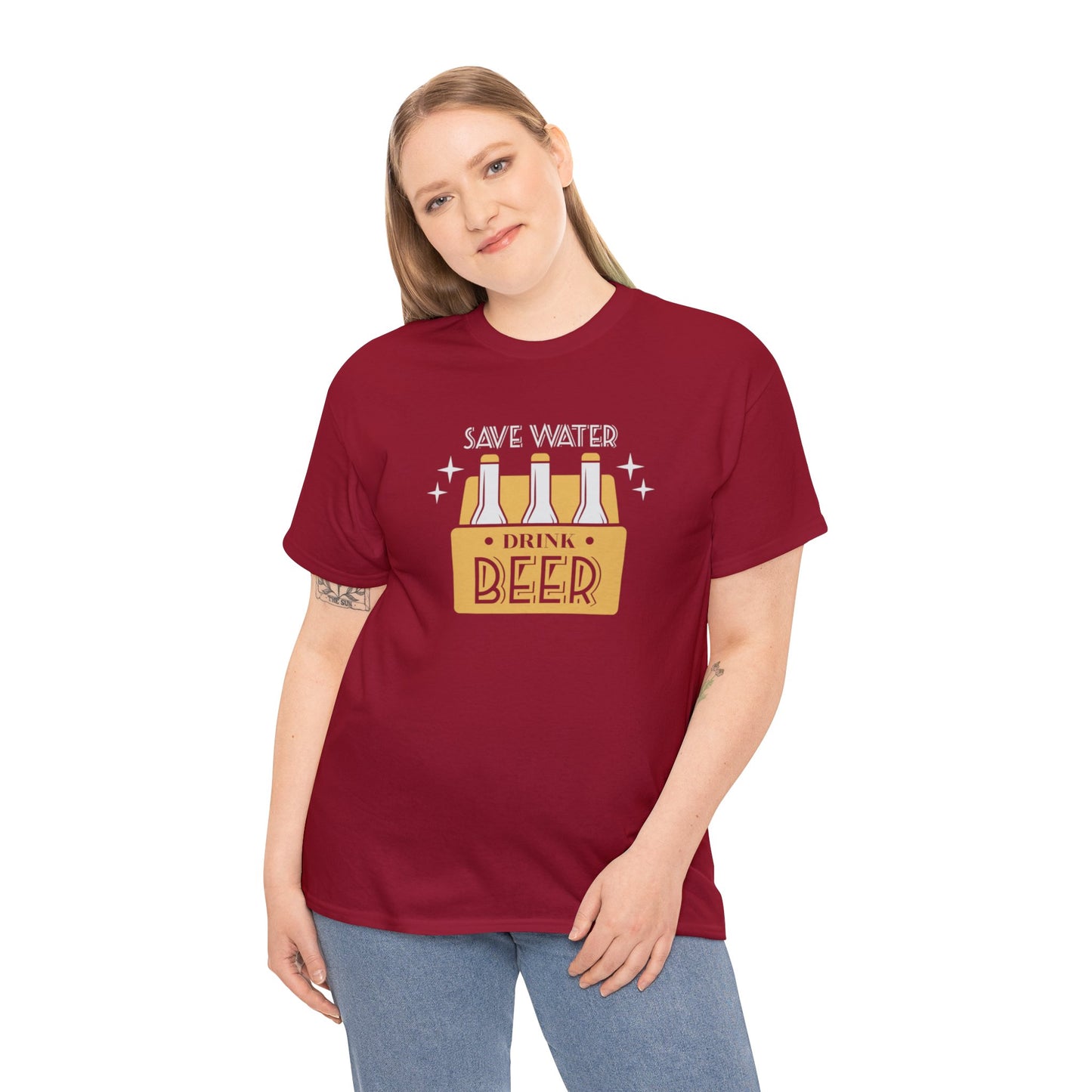 Save Water Drink Beer Unisex Men's Women's T Shirt | Funny Beer T- Shirt