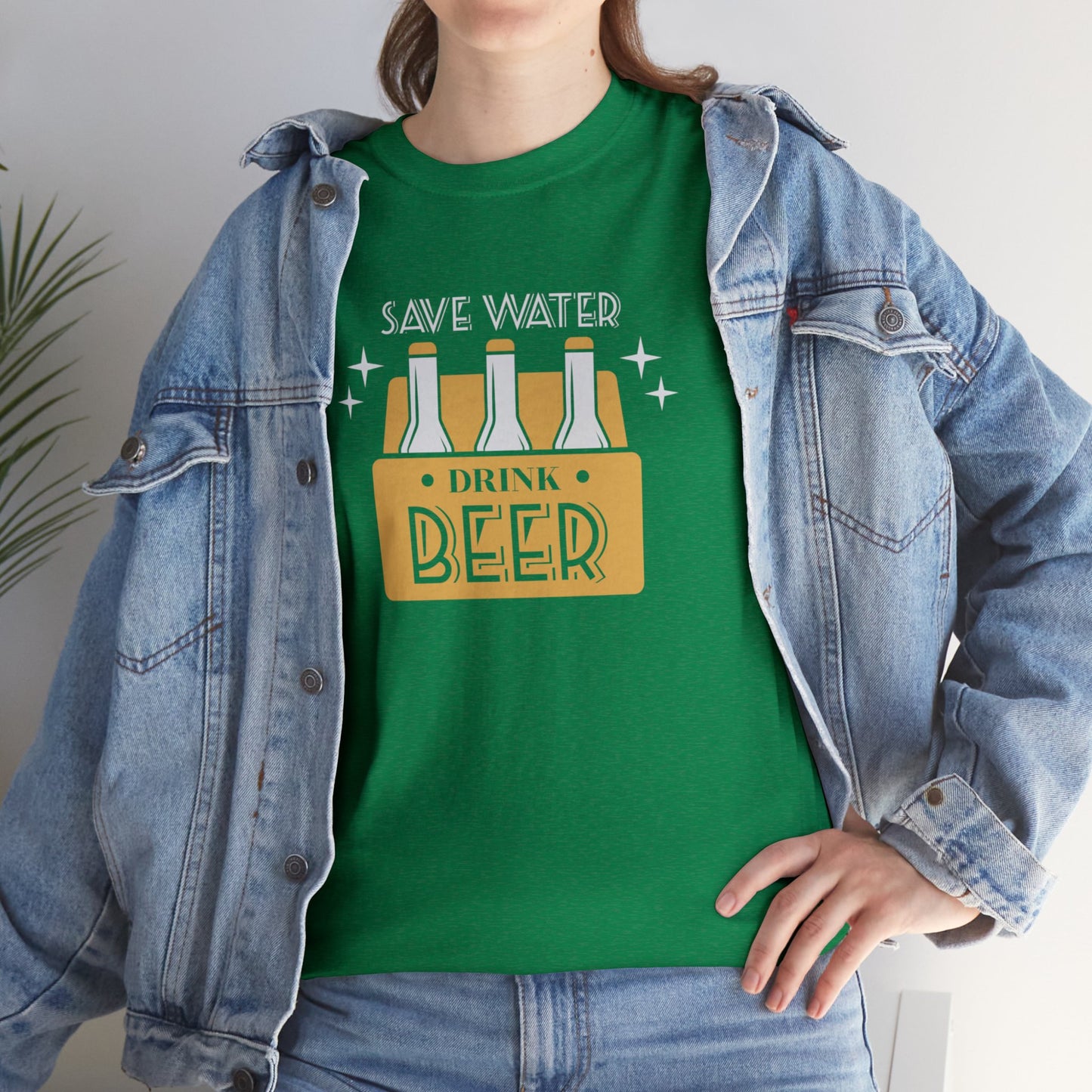 Save Water Drink Beer Unisex Men's Women's T Shirt | Funny Beer T- Shirt