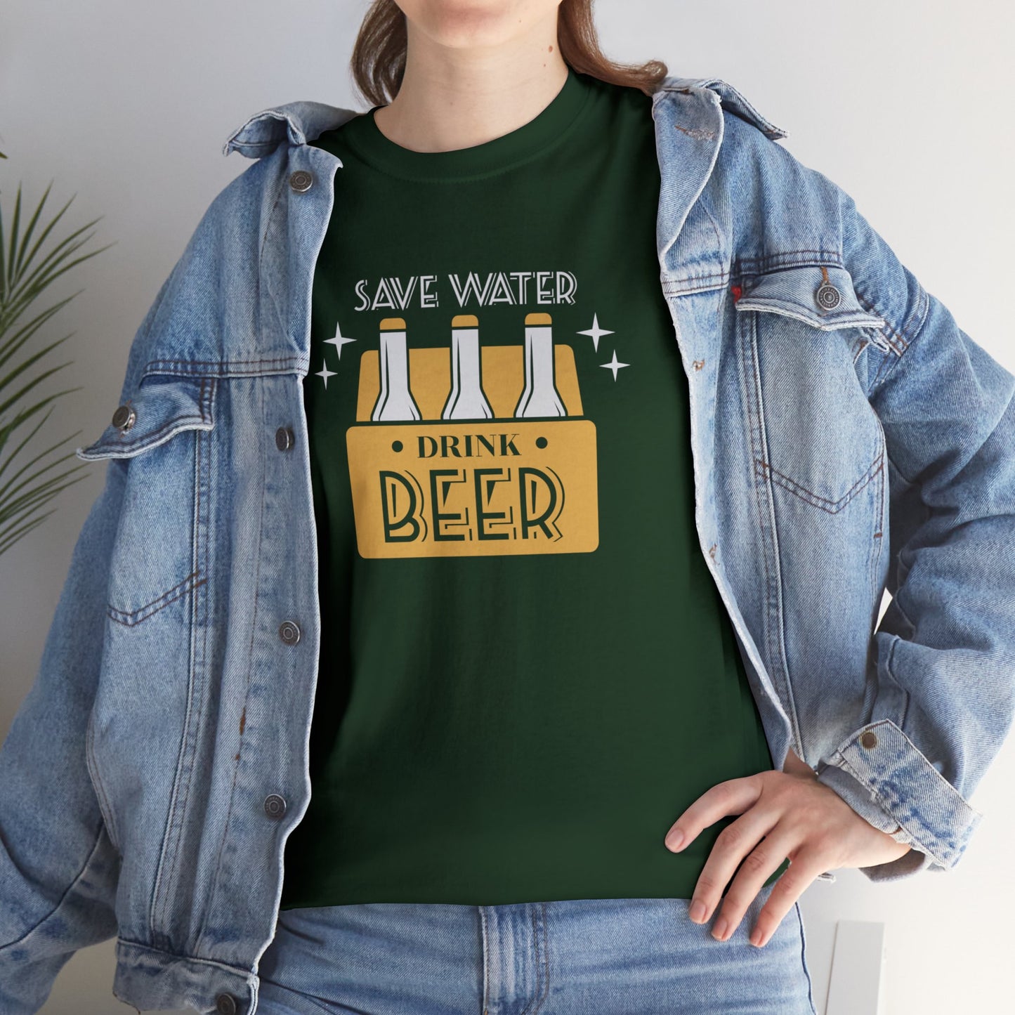 Save Water Drink Beer Unisex Men's Women's T Shirt | Funny Beer T- Shirt