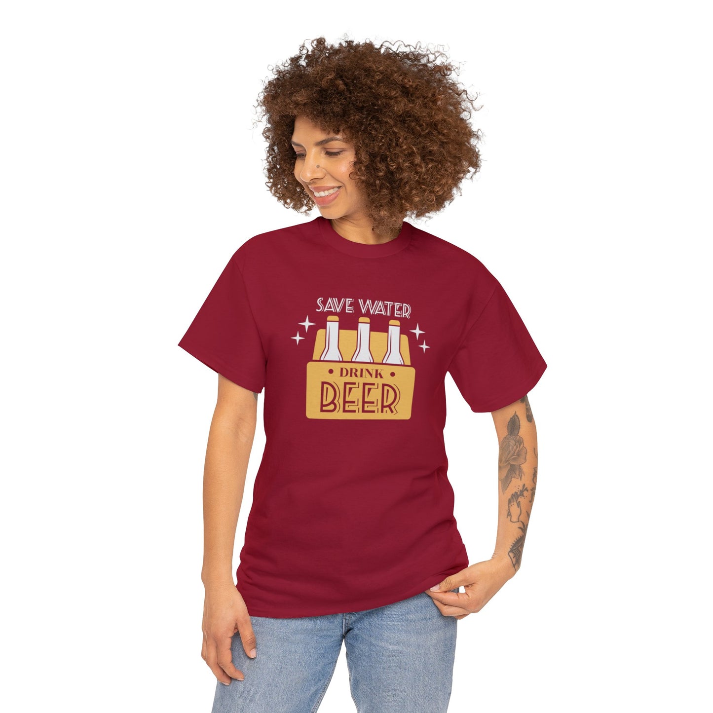 Save Water Drink Beer Unisex Men's Women's T Shirt | Funny Beer T- Shirt