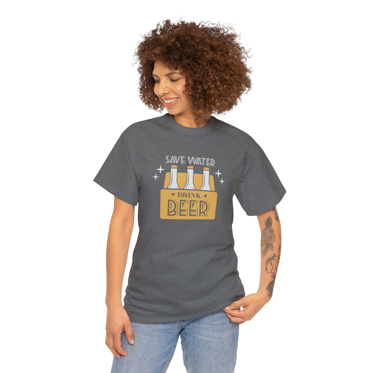 Save Water Drink Beer Unisex Men's Women's T Shirt | Funny Beer T- Shirt