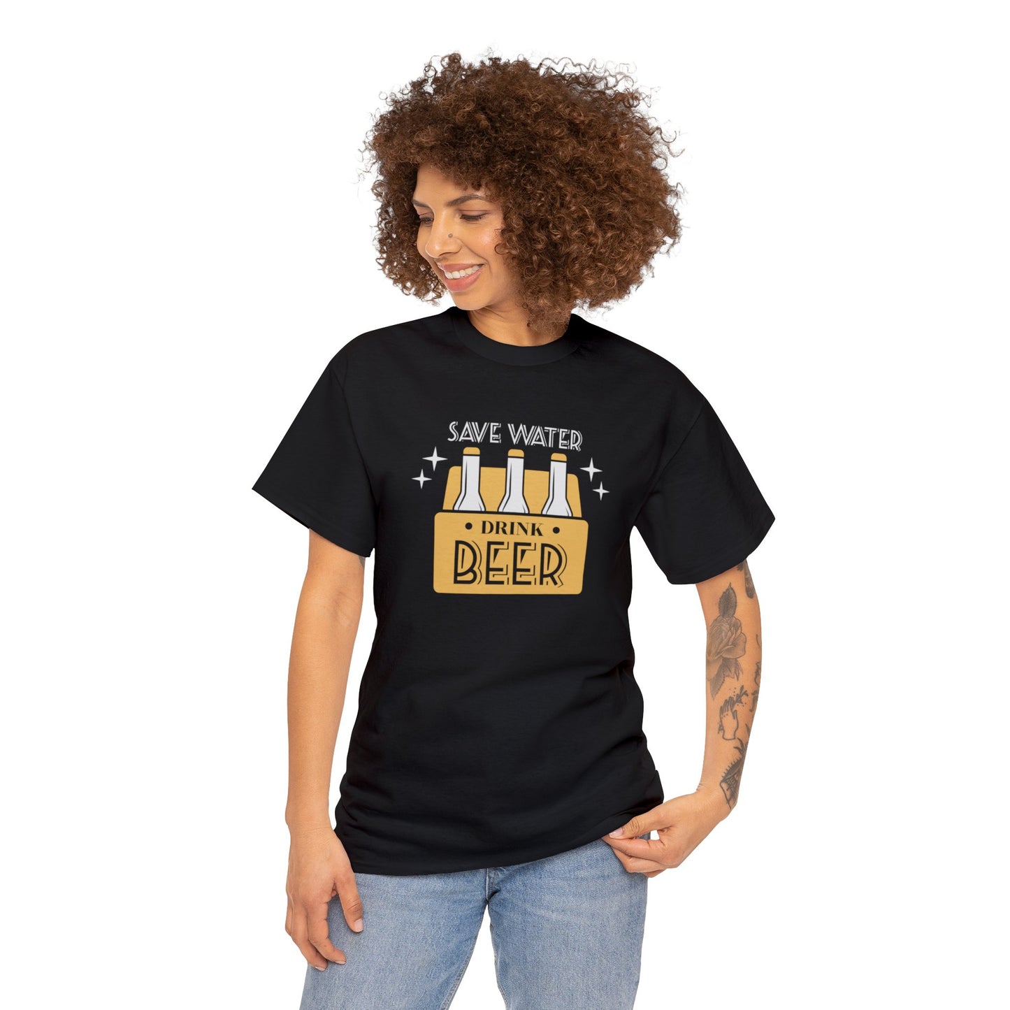 Save Water Drink Beer Unisex Men's Women's T Shirt | Funny Beer T- Shirt