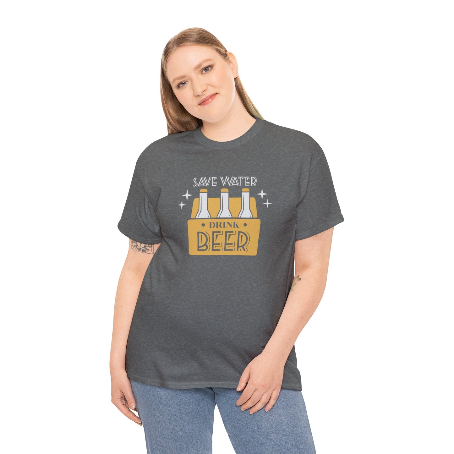 Save Water Drink Beer Unisex Men's Women's T Shirt | Funny Beer T- Shirt