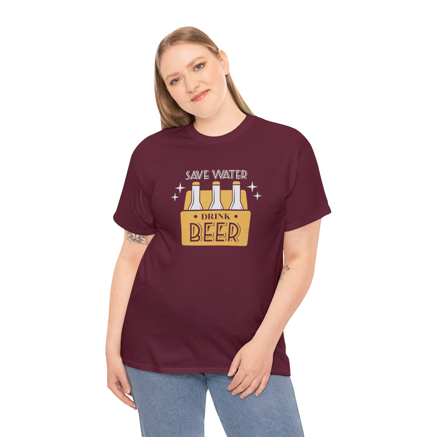 Save Water Drink Beer Unisex Men's Women's T Shirt | Funny Beer T- Shirt