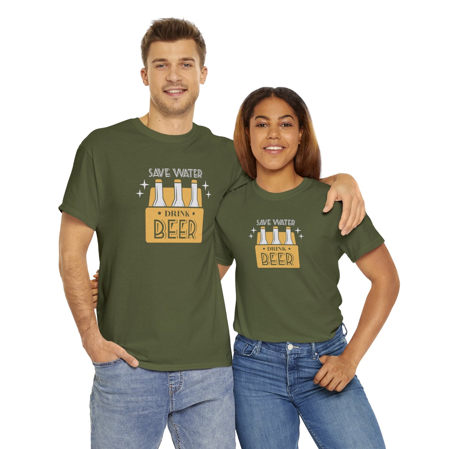 Save Water Drink Beer Unisex Men's Women's T Shirt | Funny Beer T- Shirt