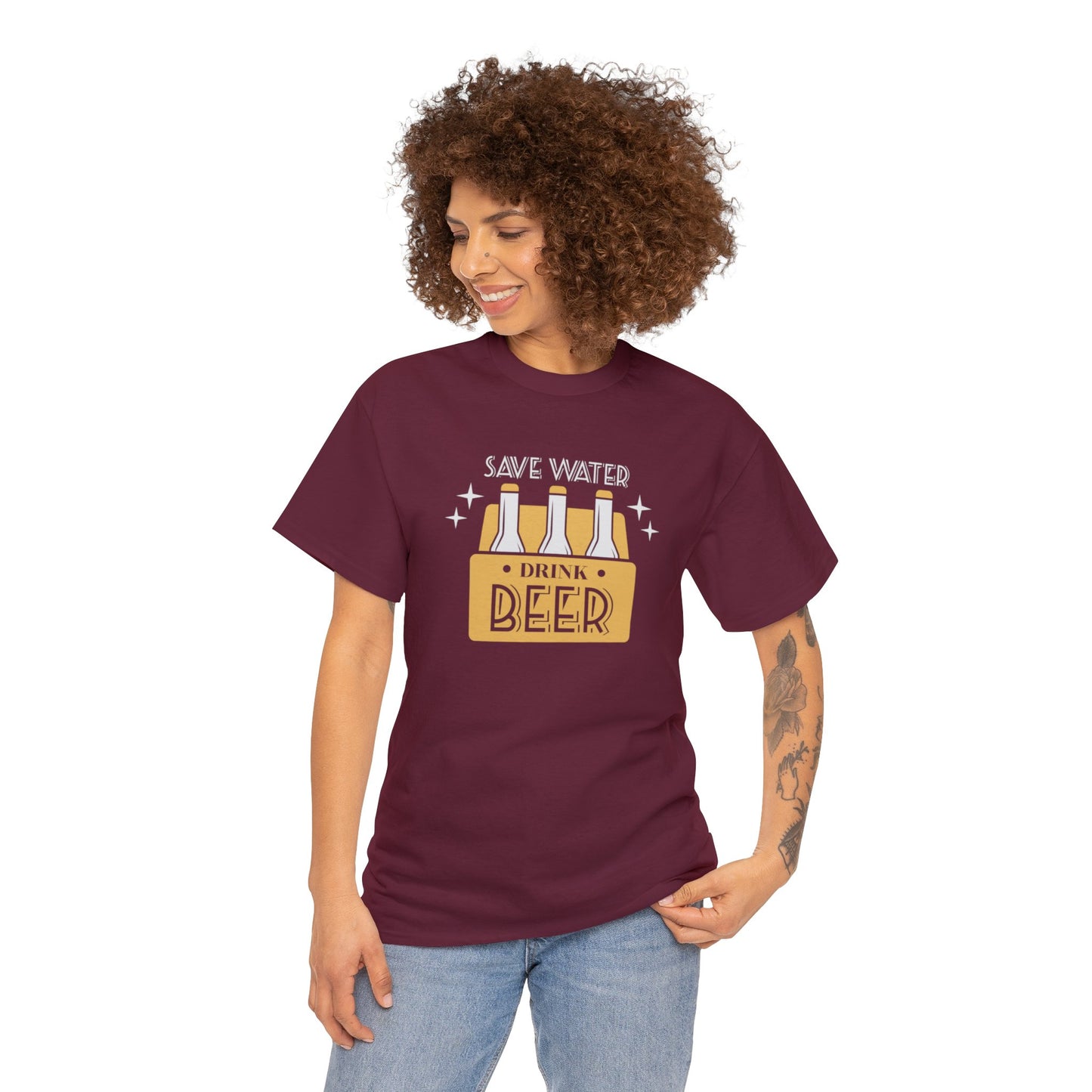 Save Water Drink Beer Unisex Men's Women's T Shirt | Funny Beer T- Shirt