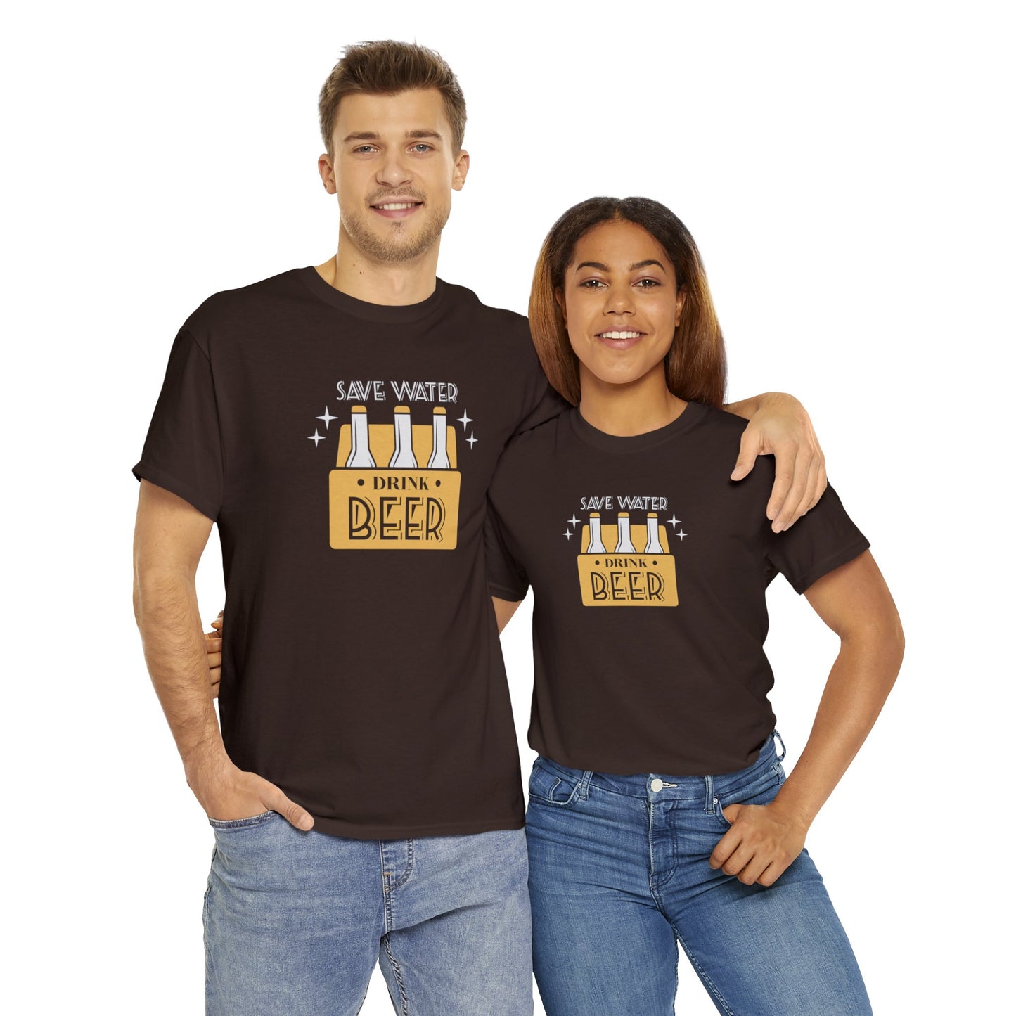 Save Water Drink Beer Unisex Men's Women's T Shirt | Funny Beer T- Shirt