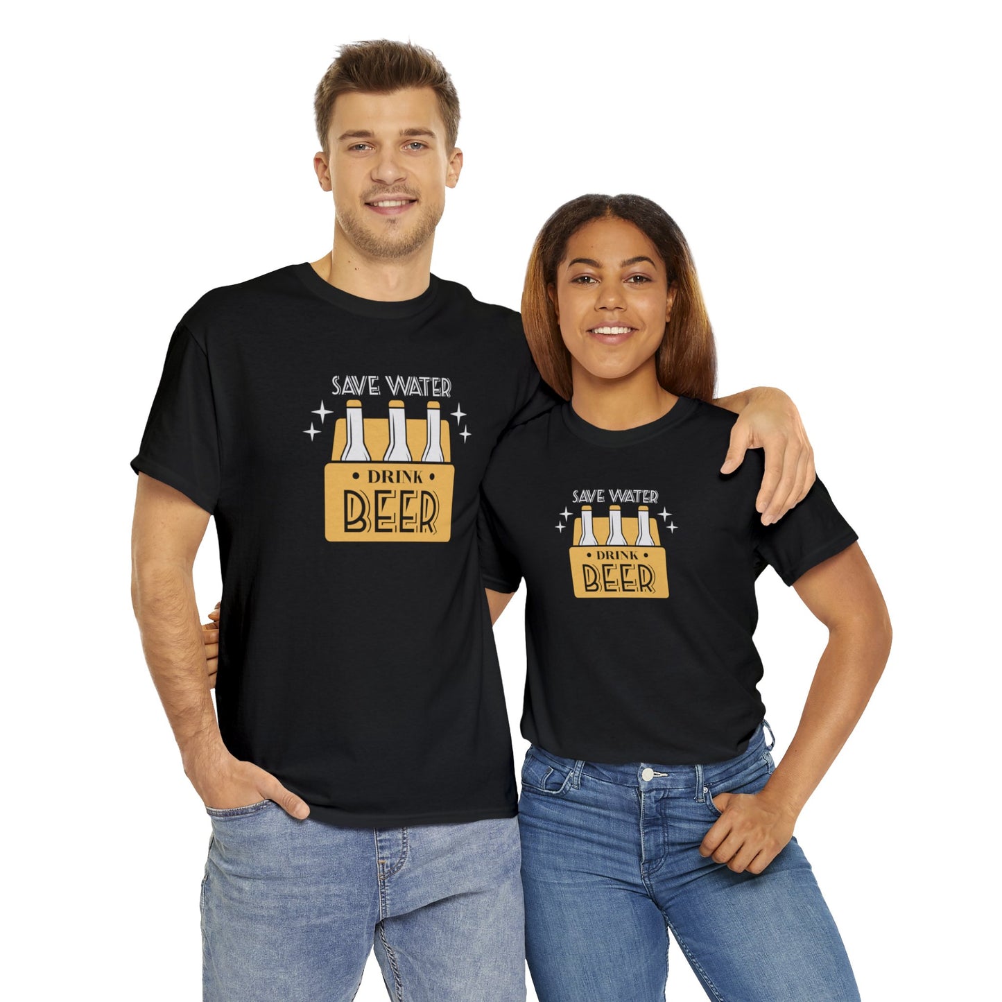 Save Water Drink Beer Unisex Men's Women's T Shirt | Funny Beer T- Shirt