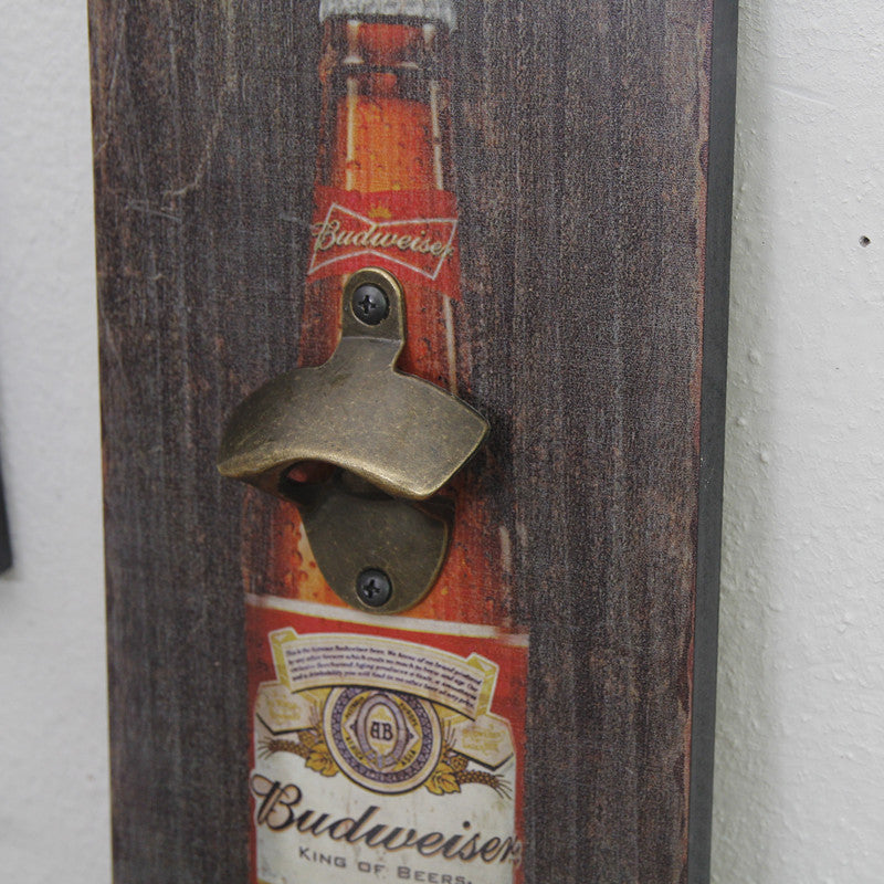 Retro creative beer bottle opener wooden bottle opener