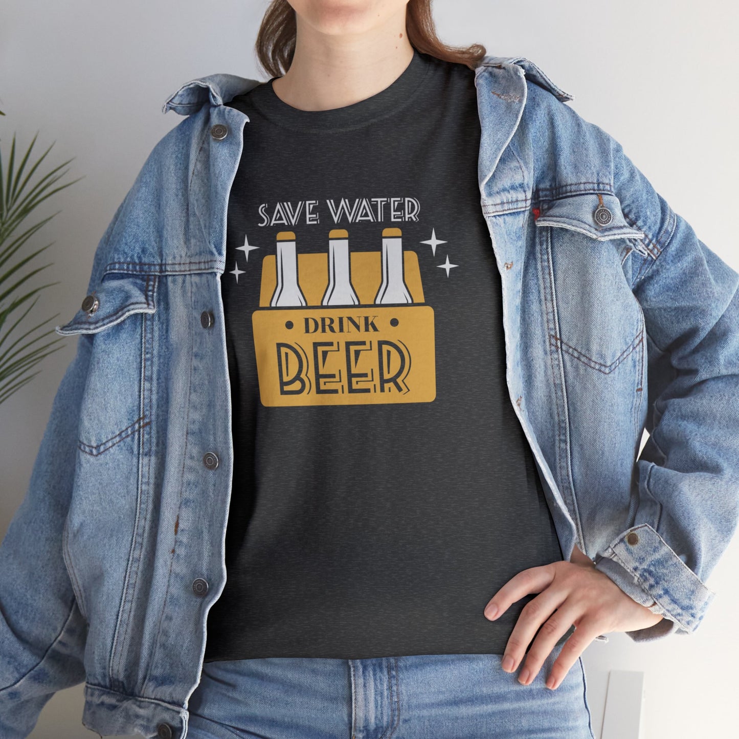 Save Water Drink Beer Unisex Men's Women's T Shirt | Funny Beer T- Shirt