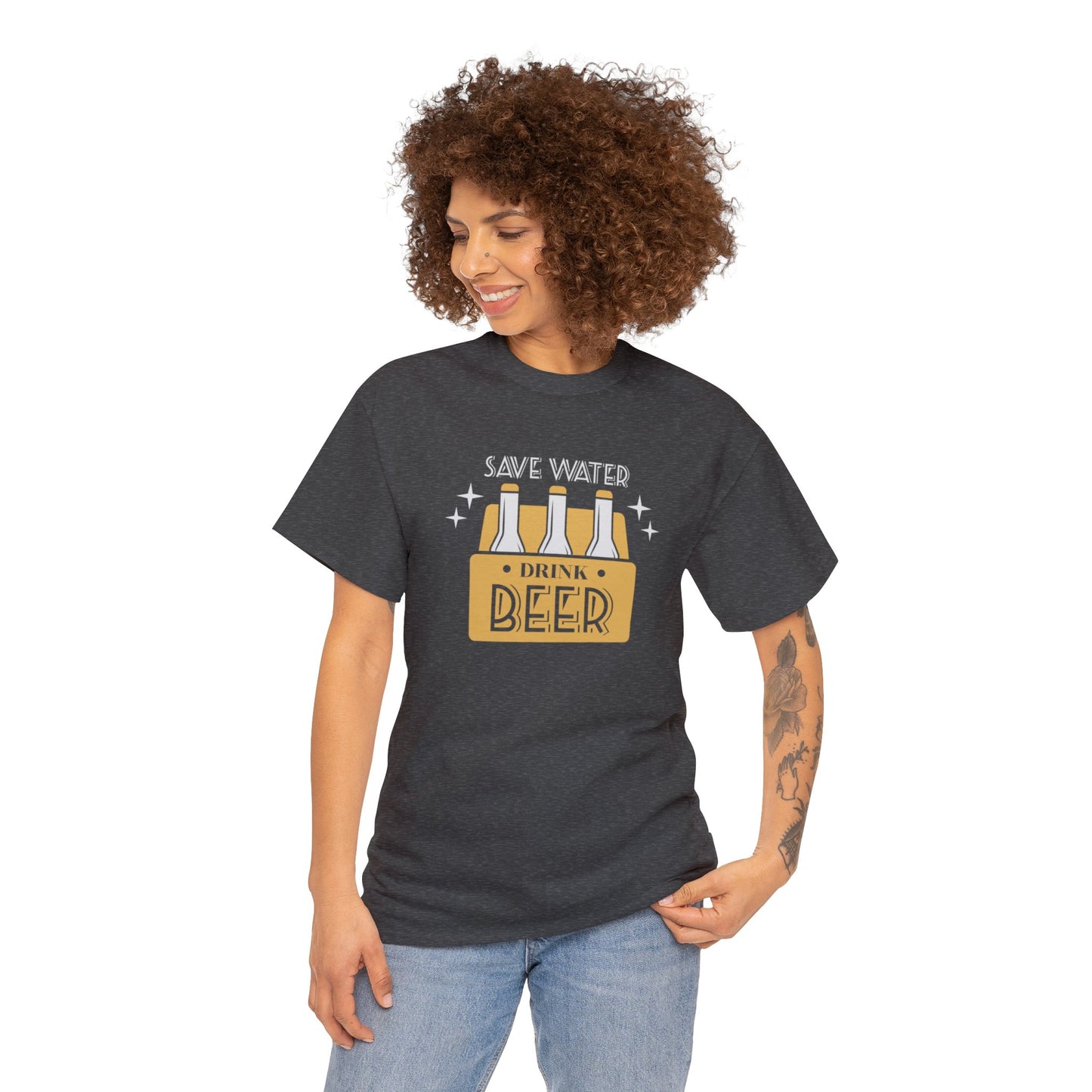 Save Water Drink Beer Unisex Men's Women's T Shirt | Funny Beer T- Shirt