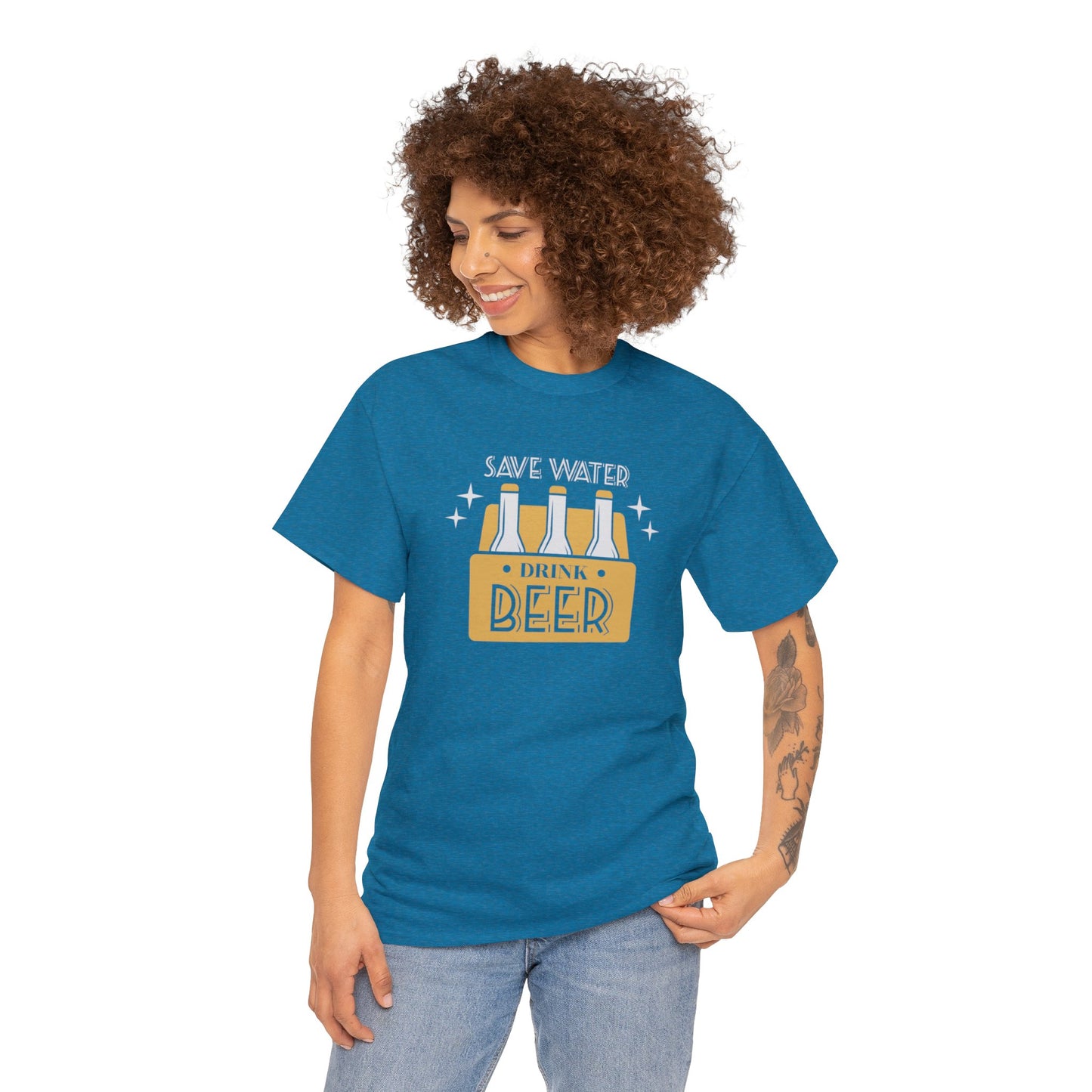 Save Water Drink Beer Unisex Men's Women's T Shirt | Funny Beer T- Shirt