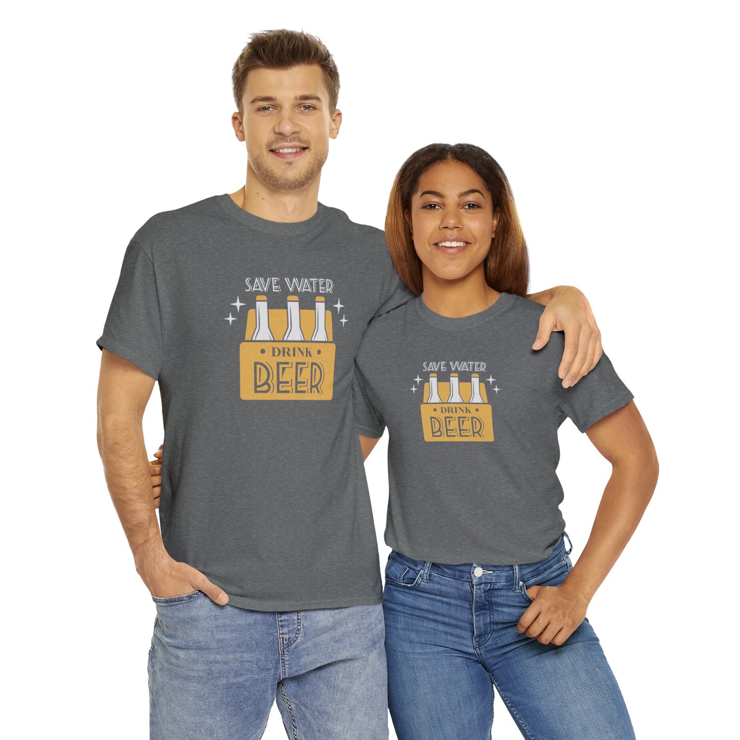 Save Water Drink Beer Unisex Men's Women's T Shirt | Funny Beer T- Shirt