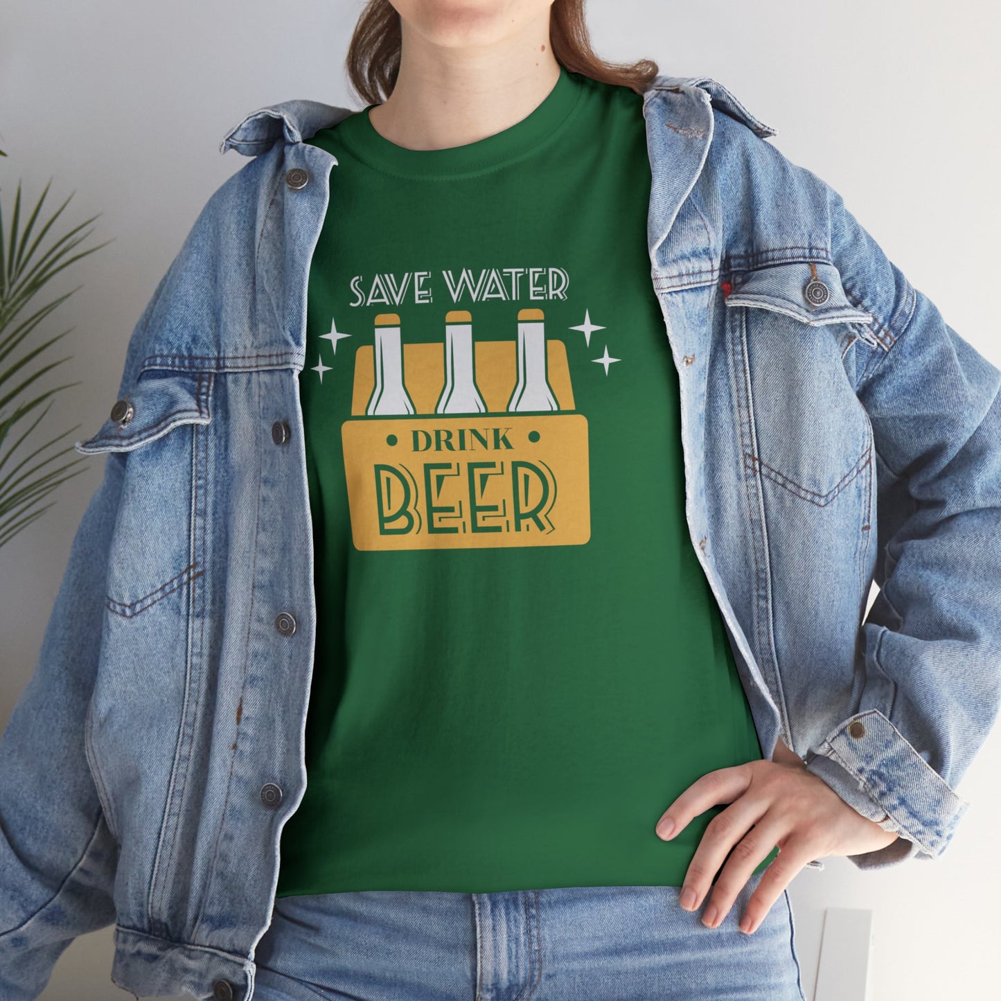 Save Water Drink Beer Unisex Men's Women's T Shirt | Funny Beer T- Shirt