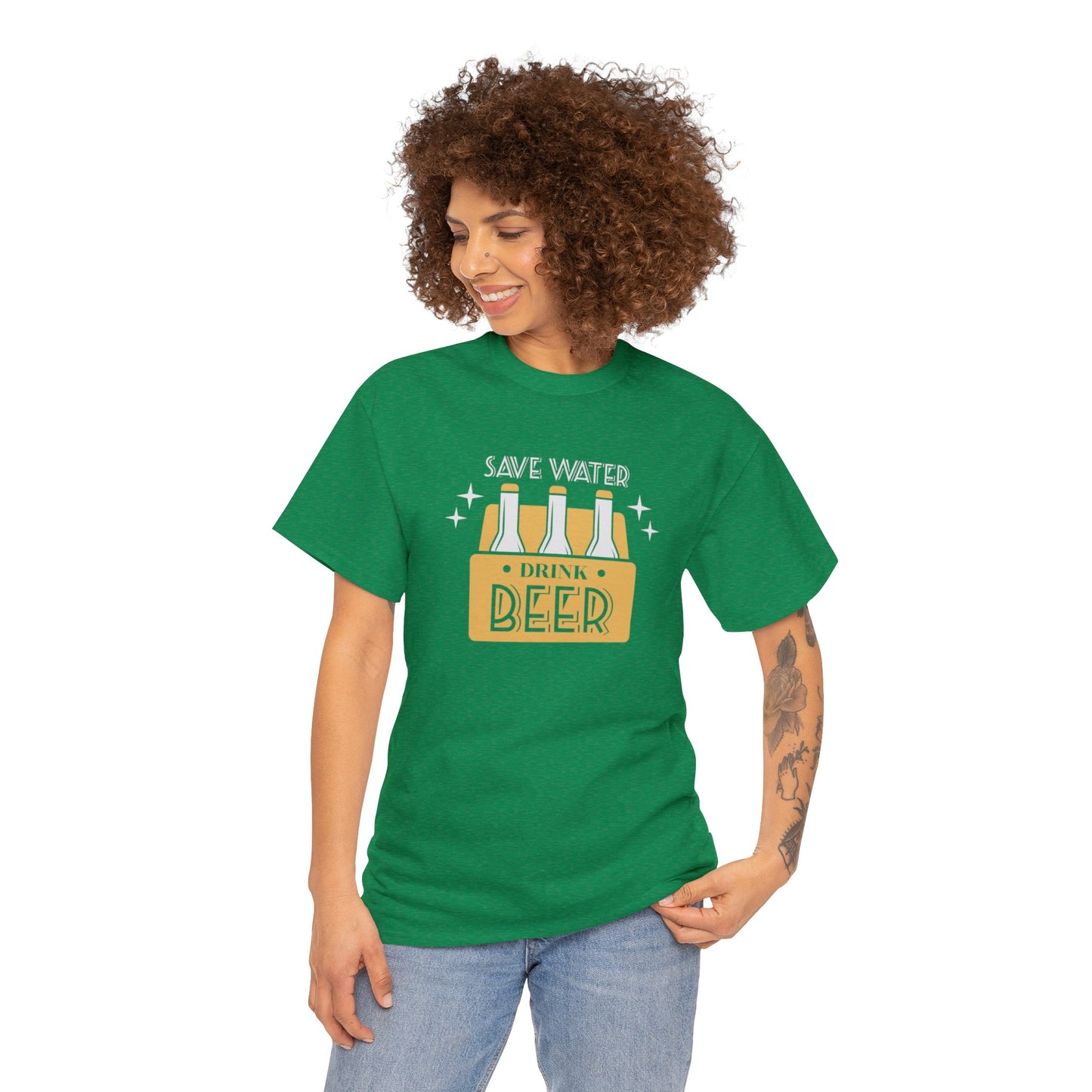 Save Water Drink Beer Unisex Men's Women's T Shirt | Funny Beer T- Shirt