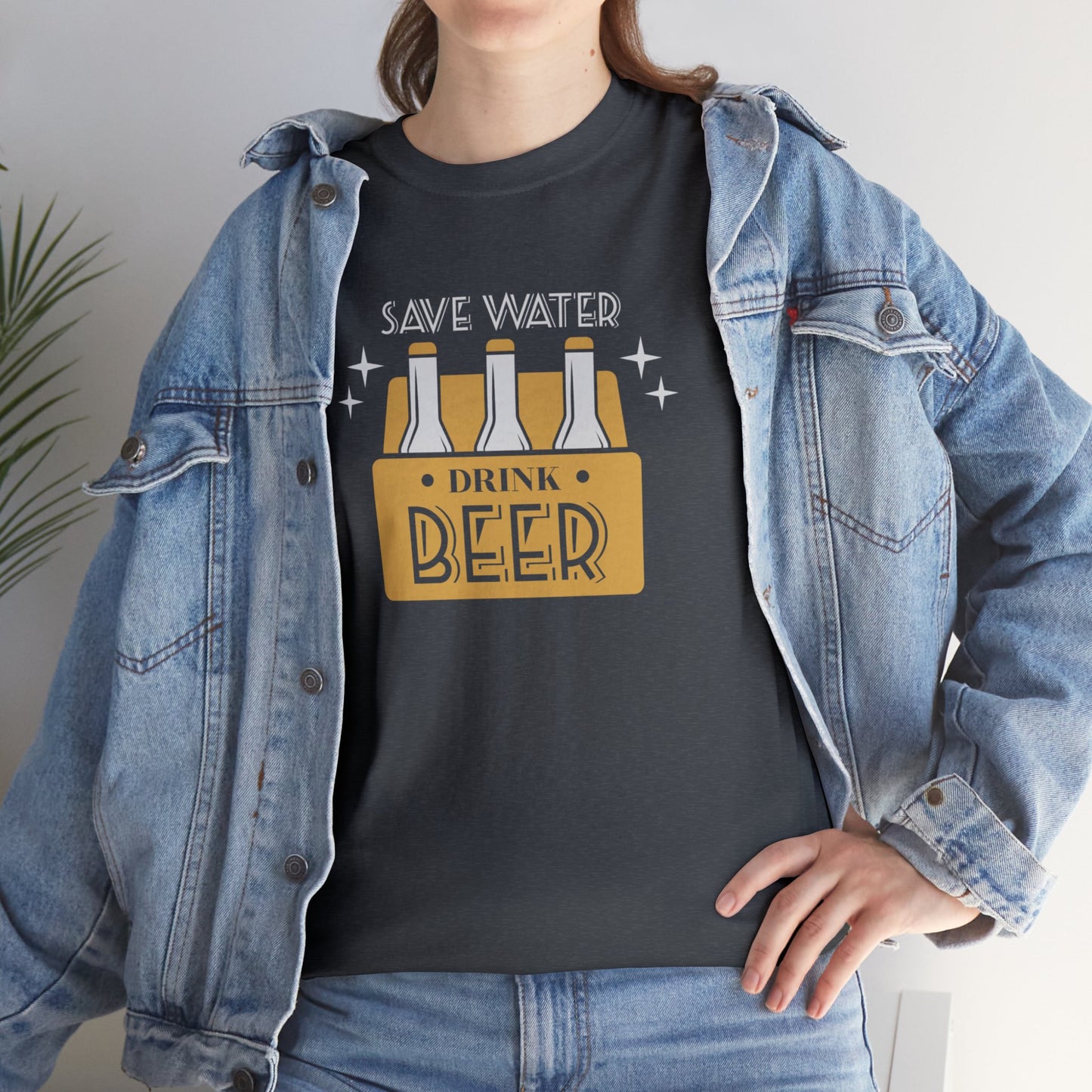 Save Water Drink Beer Unisex Men's Women's T Shirt | Funny Beer T- Shirt