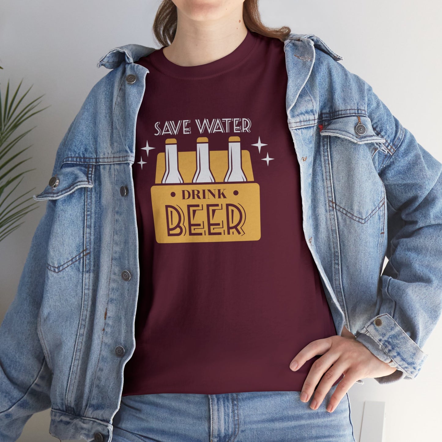 Save Water Drink Beer Unisex Men's Women's T Shirt | Funny Beer T- Shirt