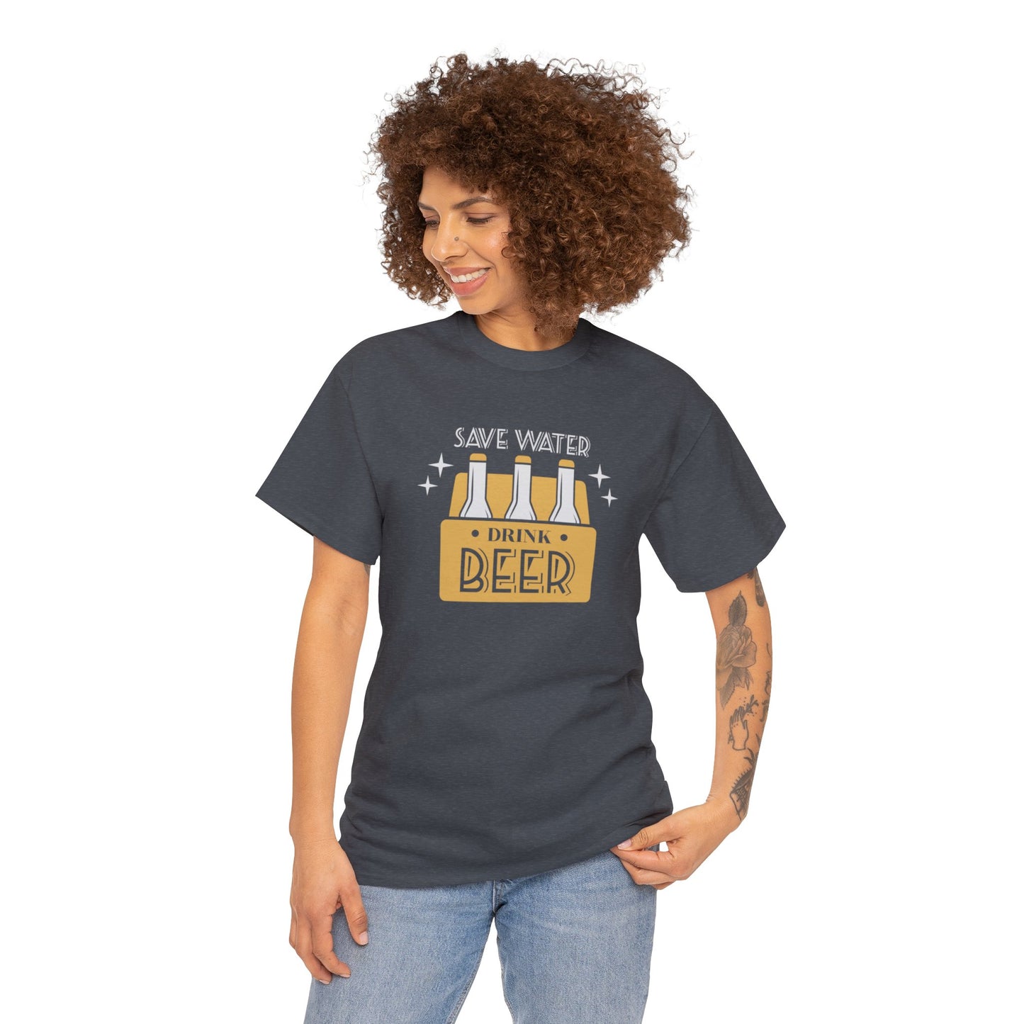Save Water Drink Beer Unisex Men's Women's T Shirt | Funny Beer T- Shirt
