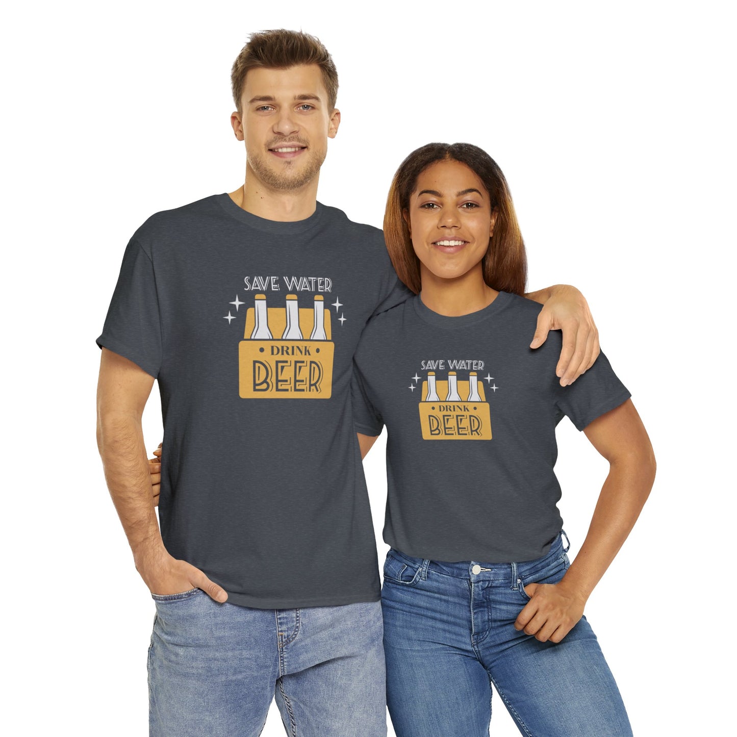 Save Water Drink Beer Unisex Men's Women's T Shirt | Funny Beer T- Shirt