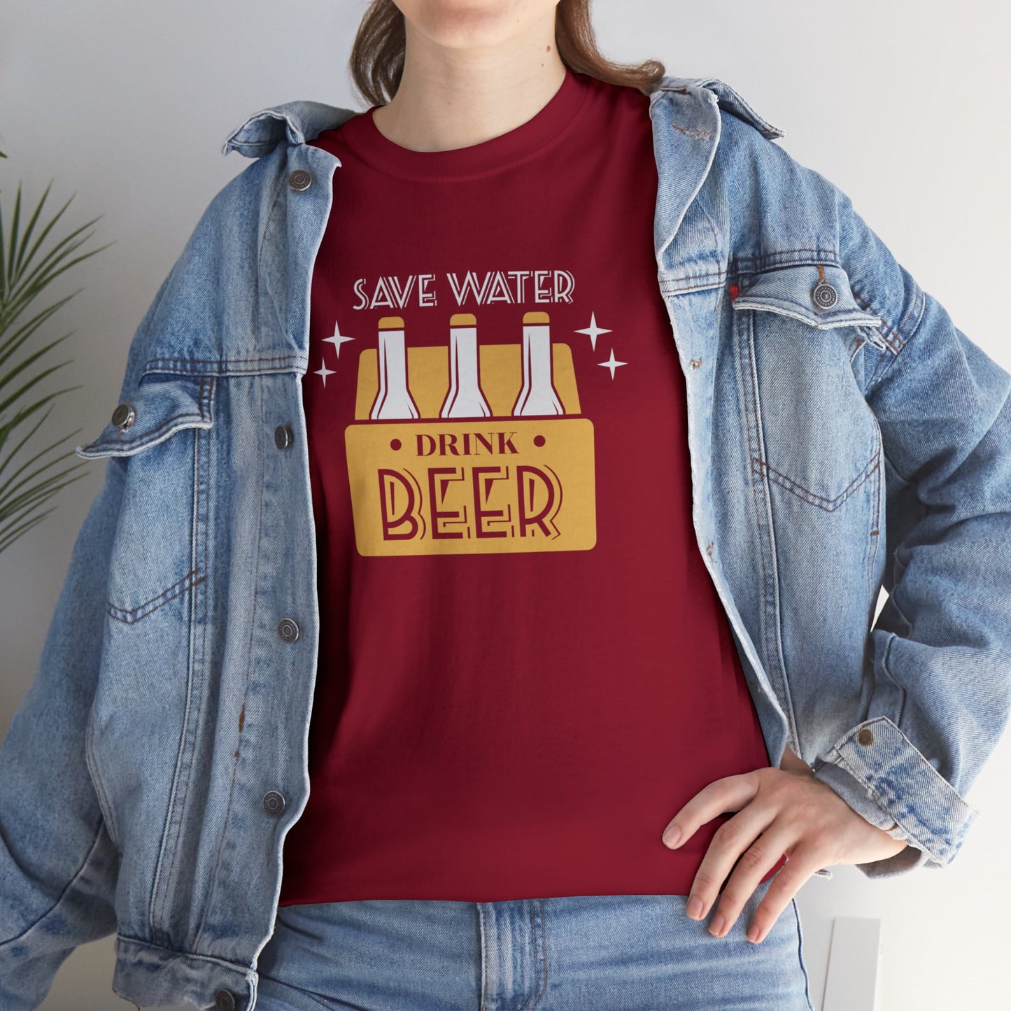 Save Water Drink Beer Unisex Men's Women's T Shirt | Funny Beer T- Shirt