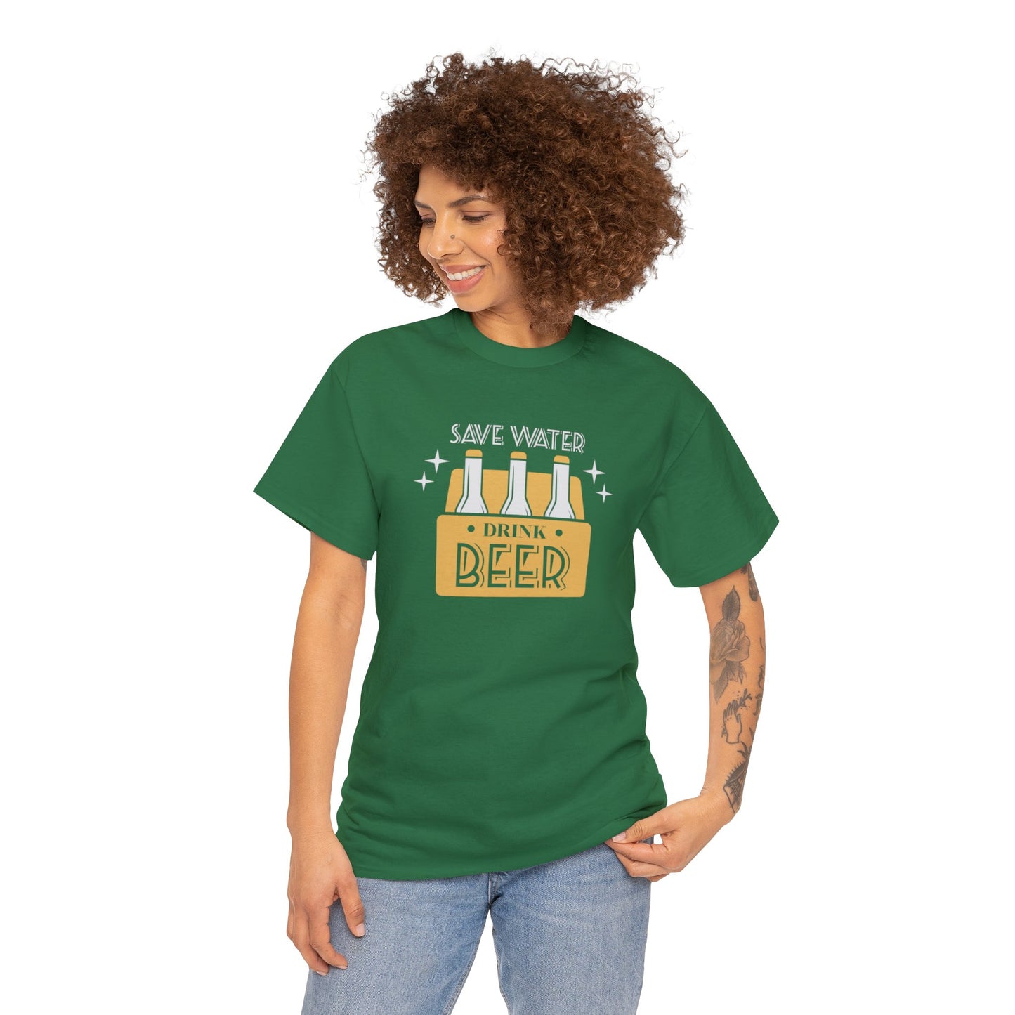 Save Water Drink Beer Unisex Men's Women's T Shirt | Funny Beer T- Shirt