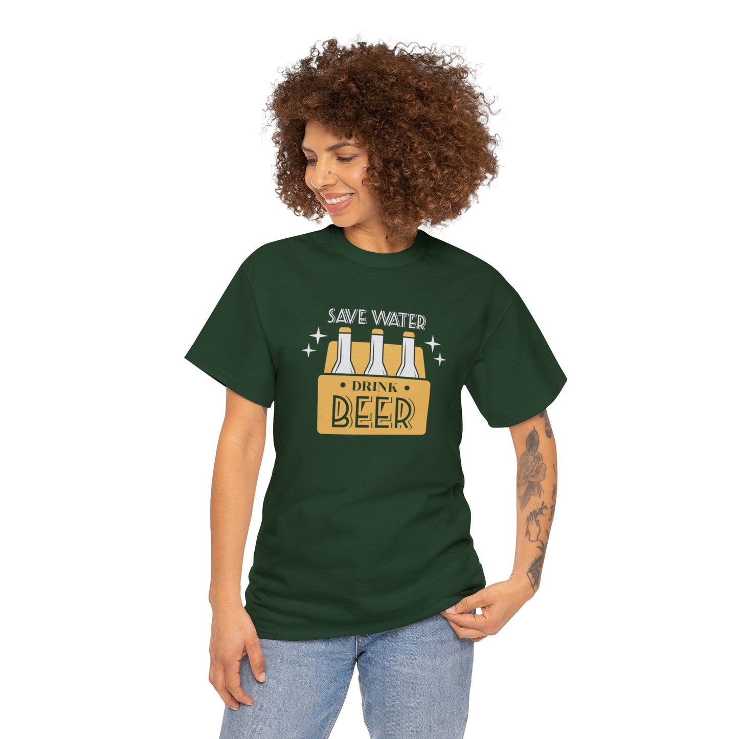 Save Water Drink Beer Unisex Men's Women's T Shirt | Funny Beer T- Shirt