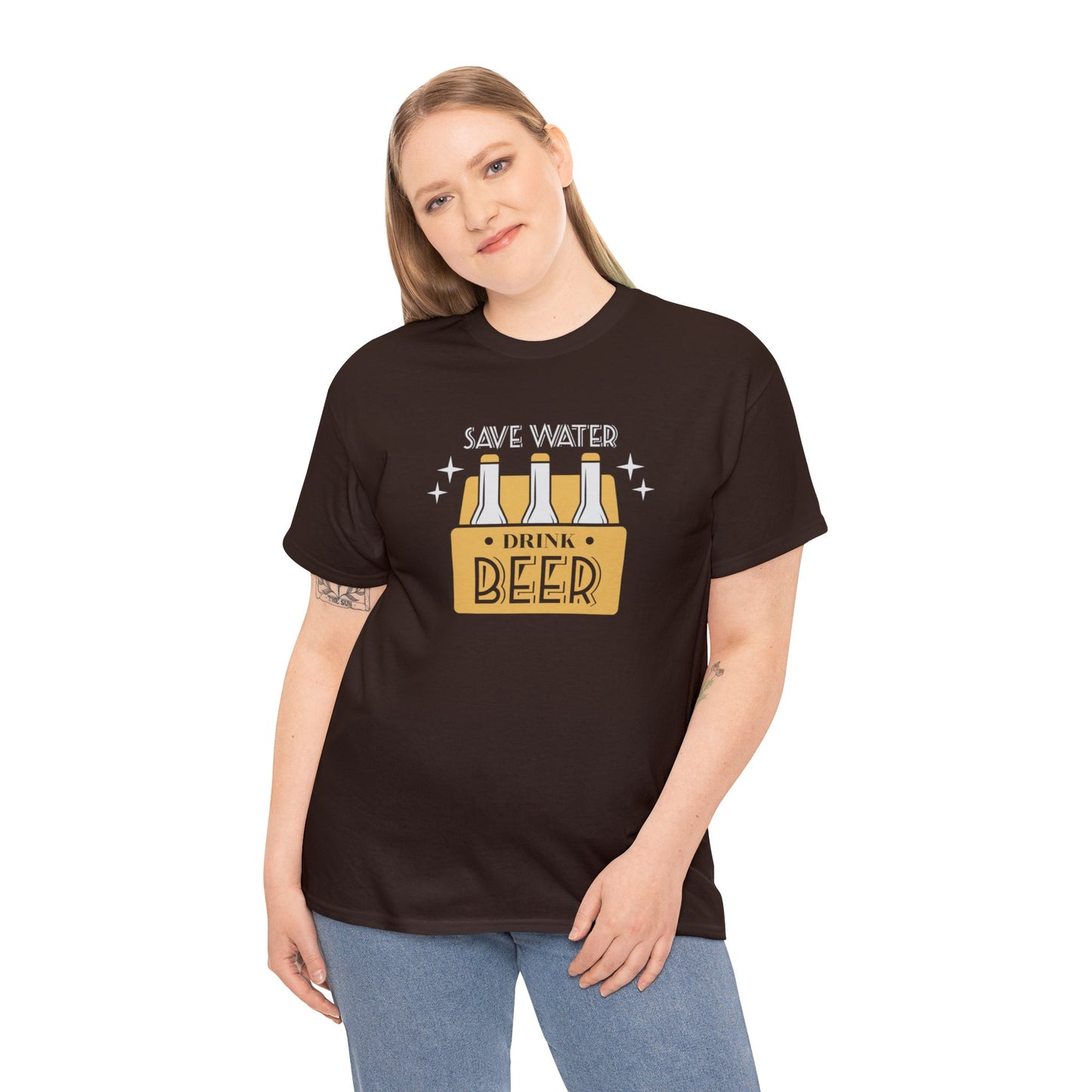 Save Water Drink Beer Unisex Men's Women's T Shirt | Funny Beer T- Shirt
