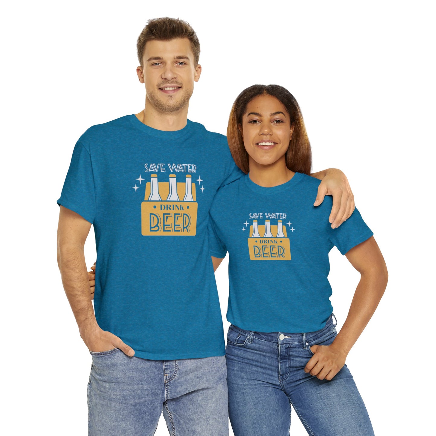 Save Water Drink Beer Unisex Men's Women's T Shirt | Funny Beer T- Shirt