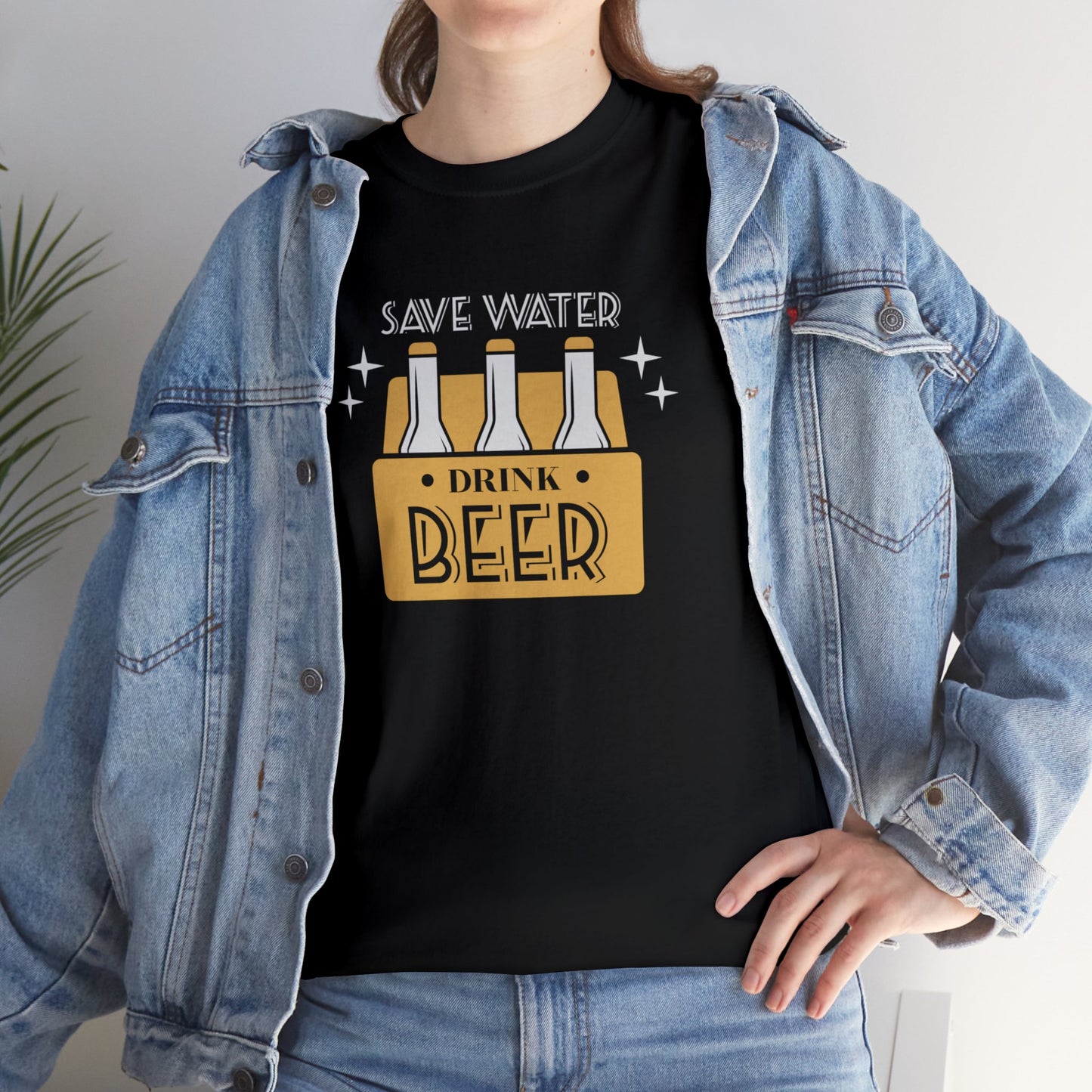 Save Water Drink Beer Unisex Men's Women's T Shirt | Funny Beer T- Shirt