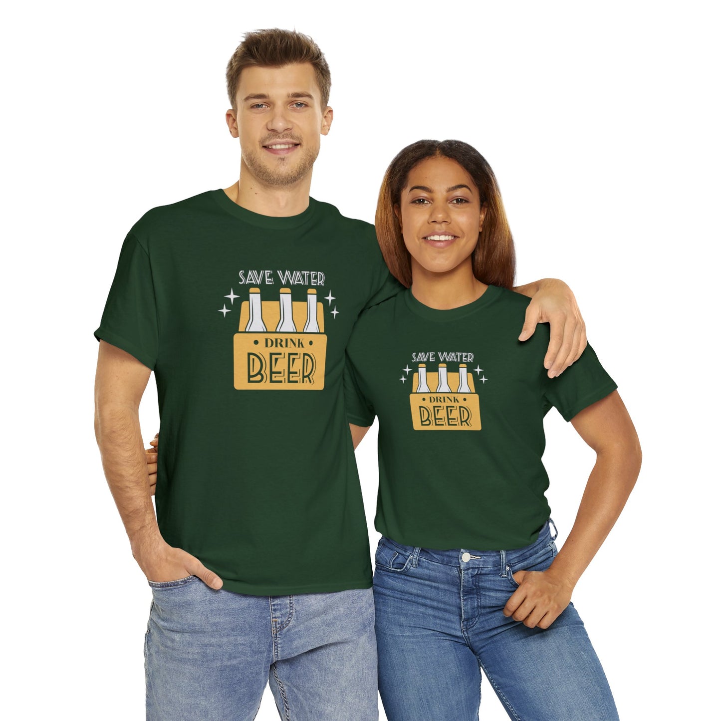 Save Water Drink Beer Unisex Men's Women's T Shirt | Funny Beer T- Shirt