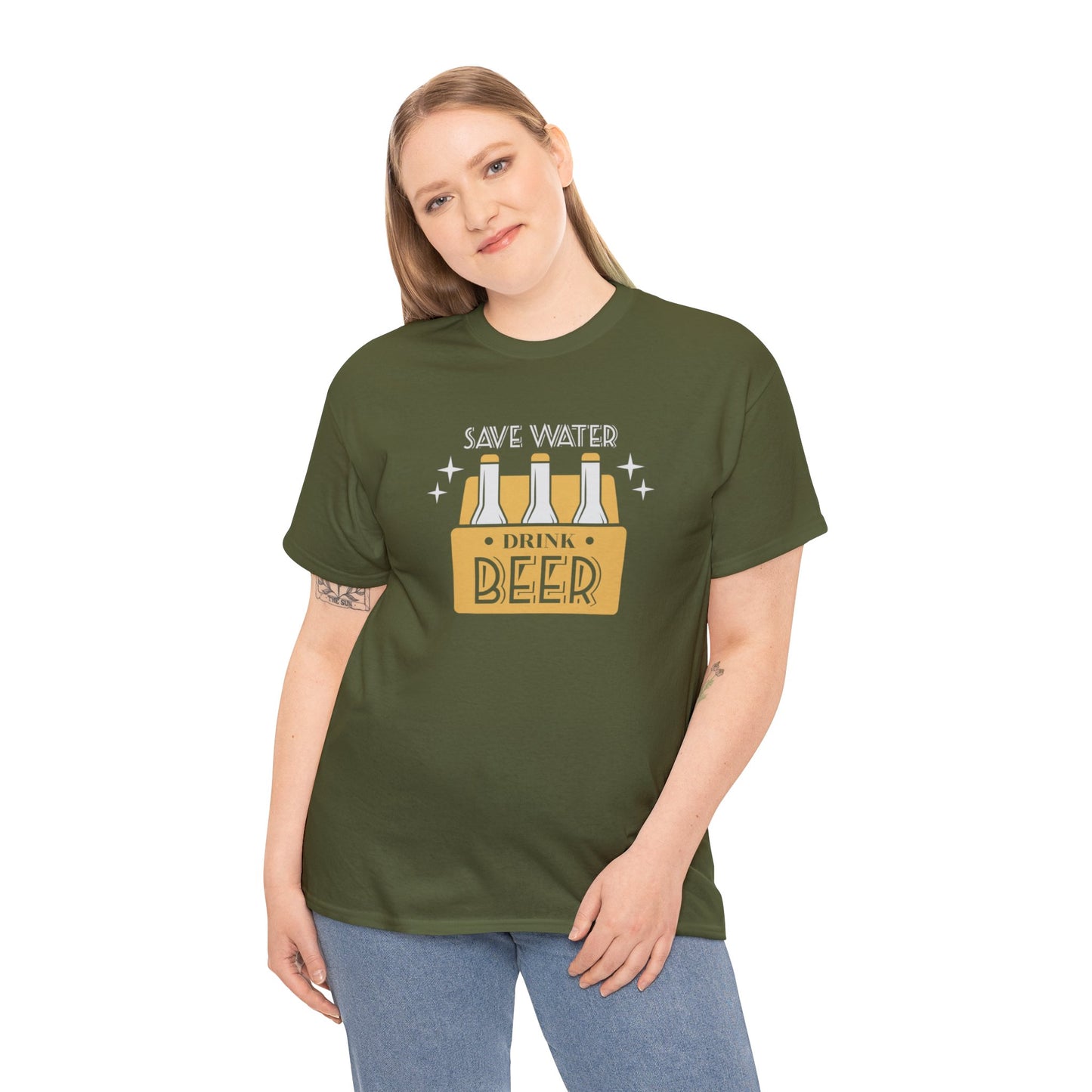 Save Water Drink Beer Unisex Men's Women's T Shirt | Funny Beer T- Shirt