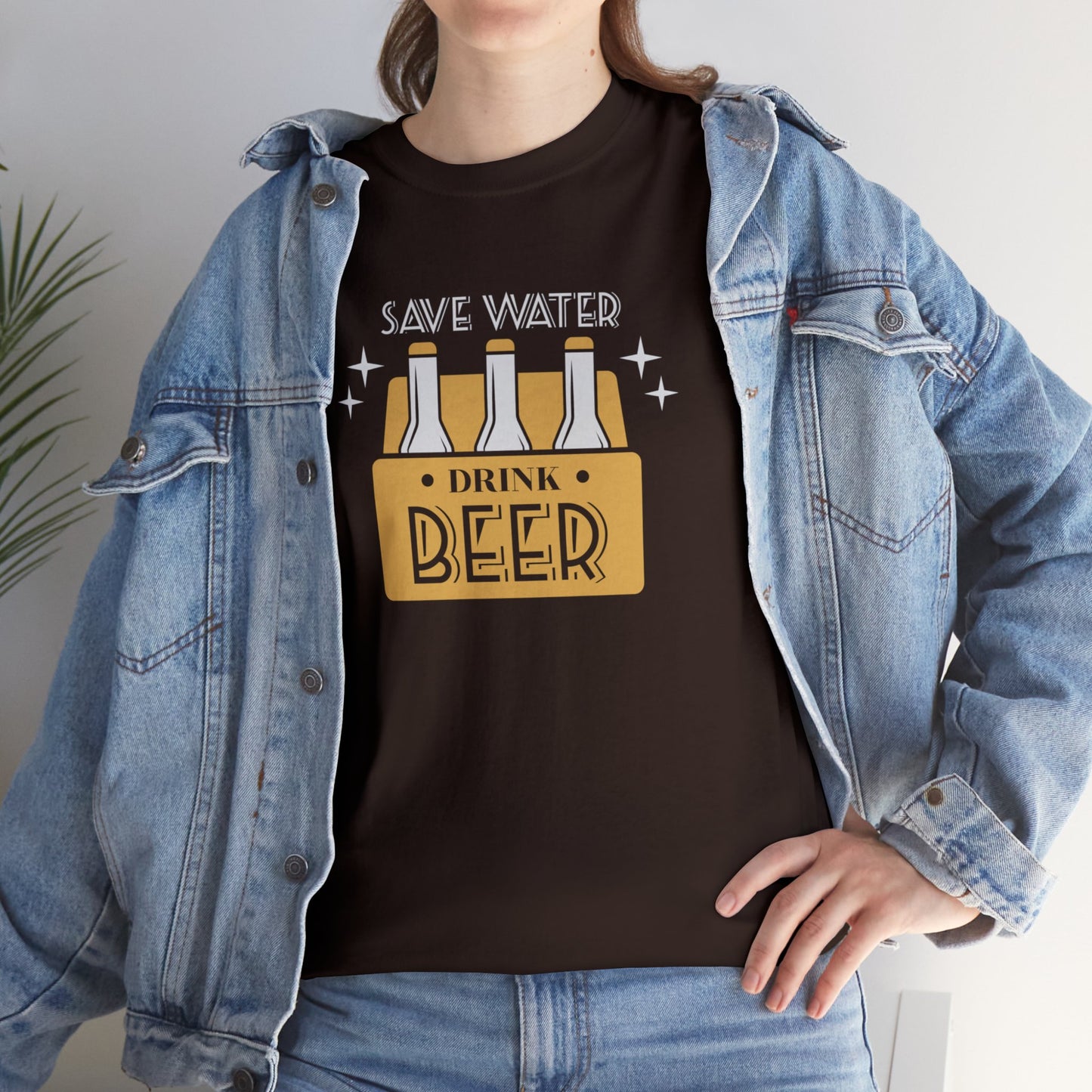 Save Water Drink Beer Unisex Men's Women's T Shirt | Funny Beer T- Shirt