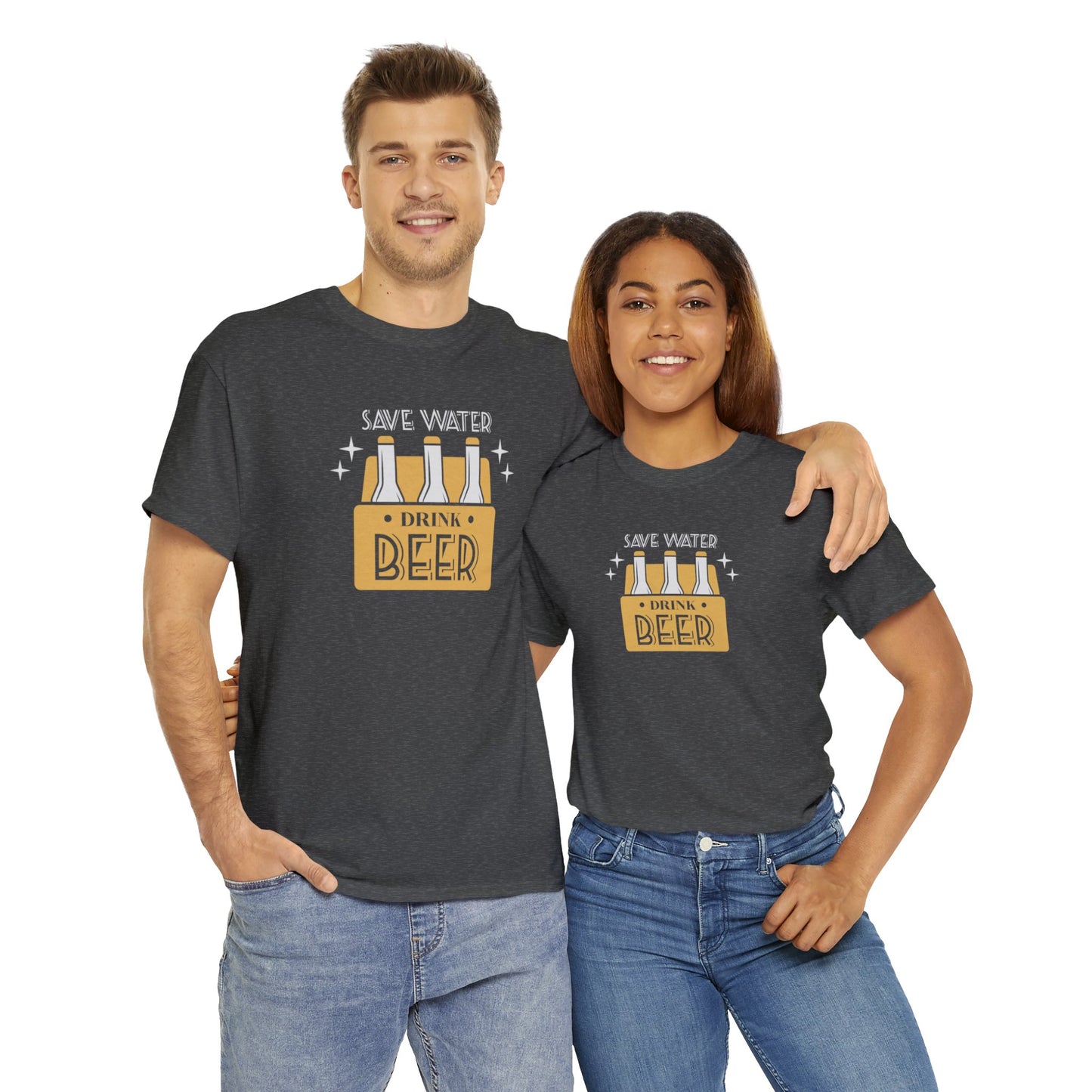Save Water Drink Beer Unisex Men's Women's T Shirt | Funny Beer T- Shirt