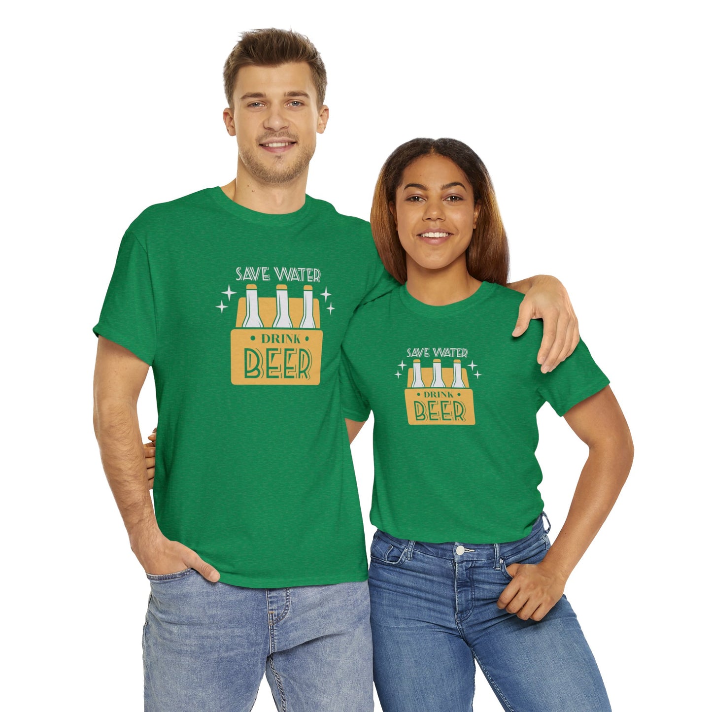 Save Water Drink Beer Unisex Men's Women's T Shirt | Funny Beer T- Shirt