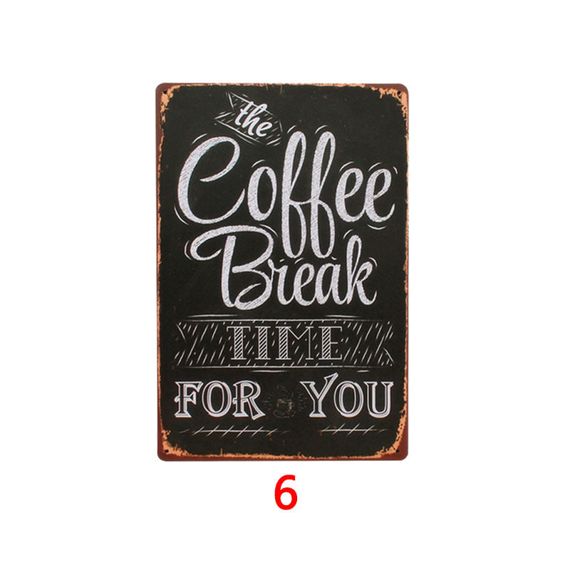 Retro Tin Painting Bar Home KTV Wall Hangings