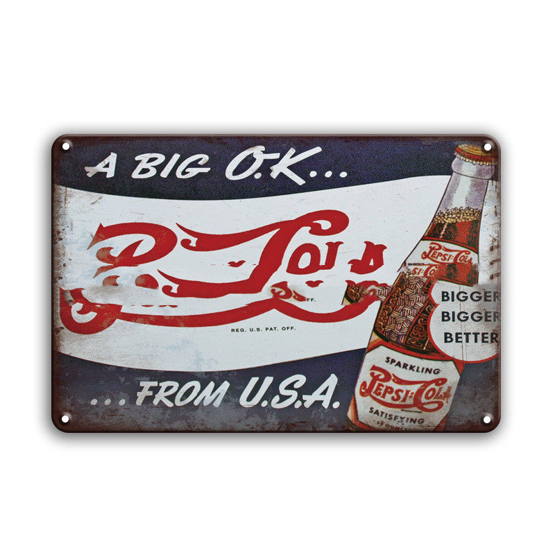 Beer Character Tin Painting Retro Nostalgic Creative